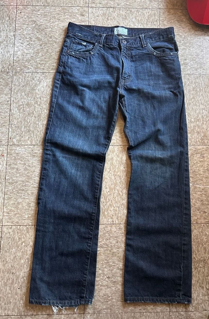 Aeropostale Relaxed Straight Jeans 36x34 Blue Denim 2