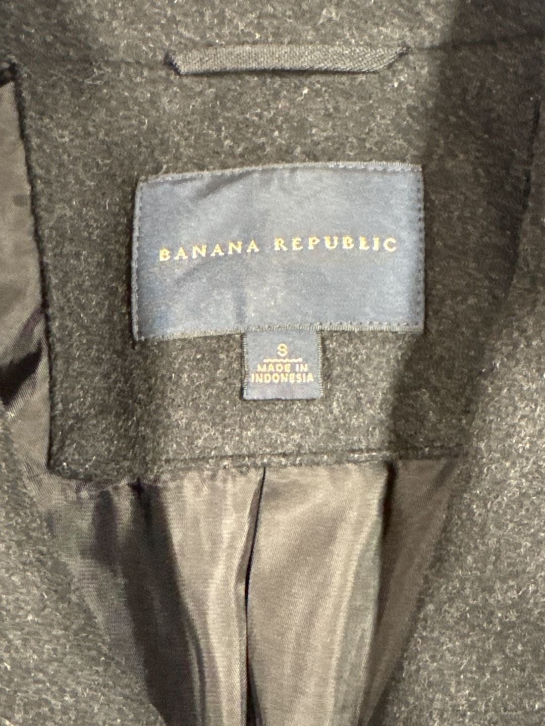 Banana Republic Wool Field Jacket Size S Charcoal Grey 7