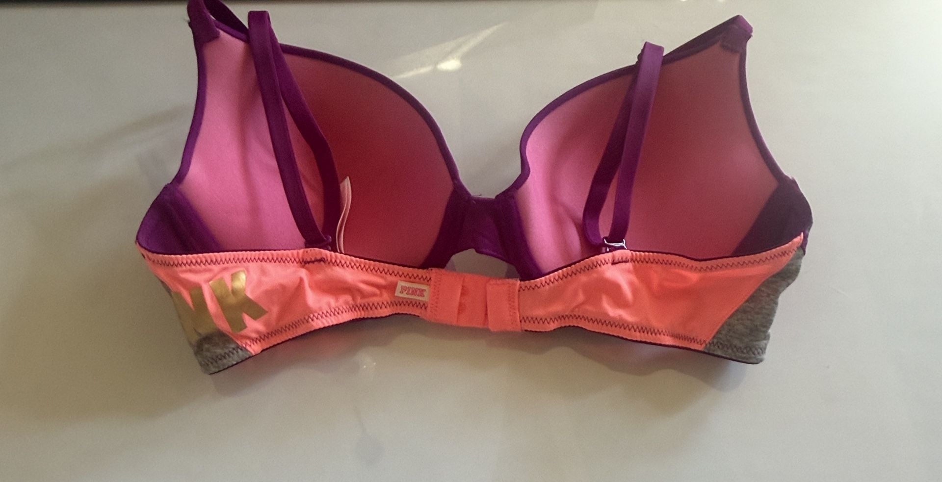 Victoria's Secret PINK Push-Up Bra Size 32B Purple Pink 3