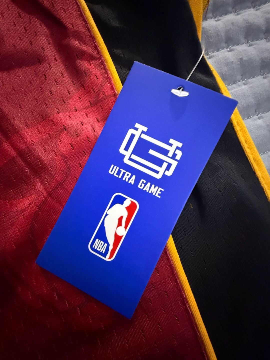 NBA Miami Heat Basketball Jersey Red Yellow 9