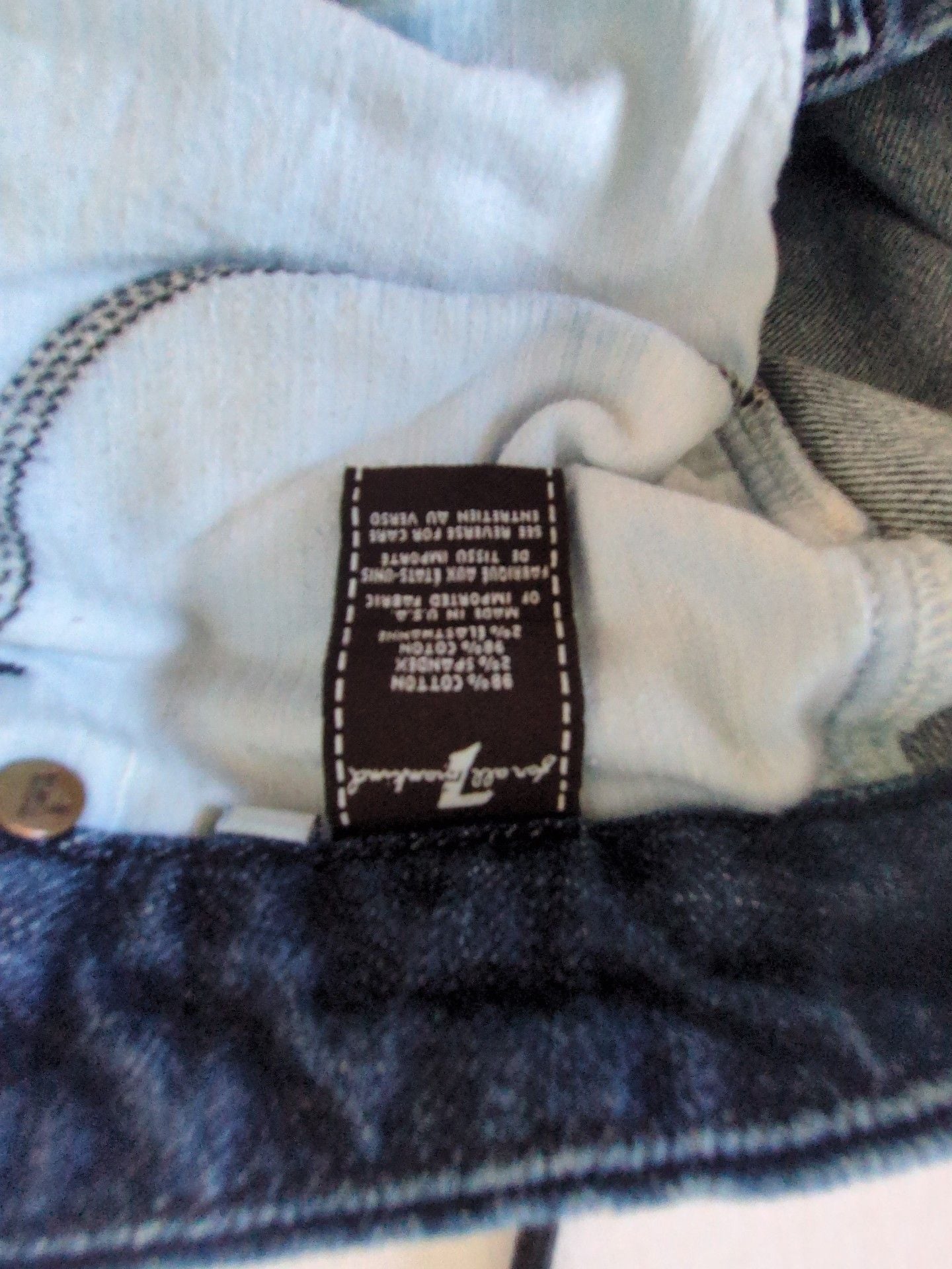 7 For All Mankind A Pocket Jeans Size 30 Dark Wash Bootcut 6