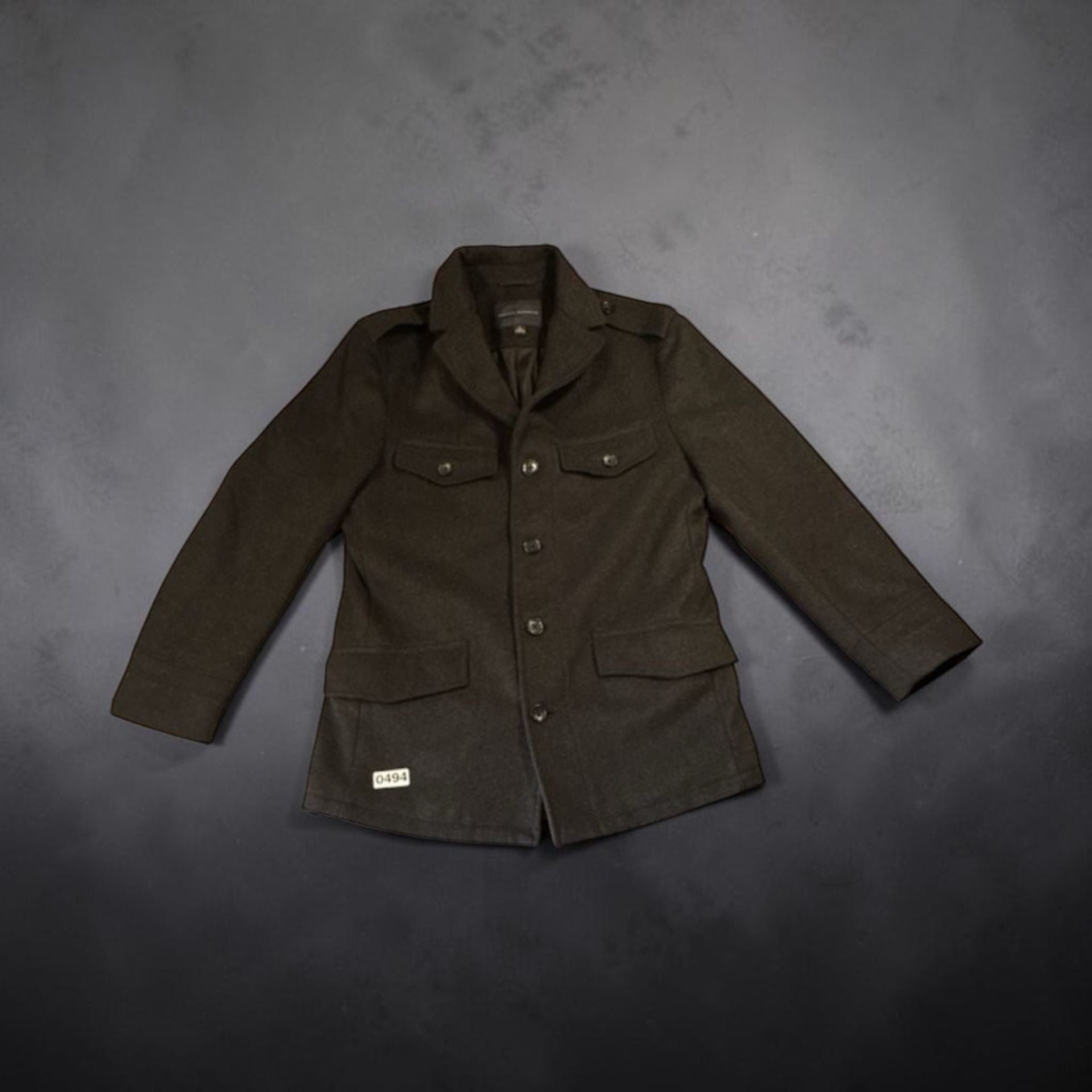 Banana Republic Wool Field Jacket Size S Charcoal Grey 4