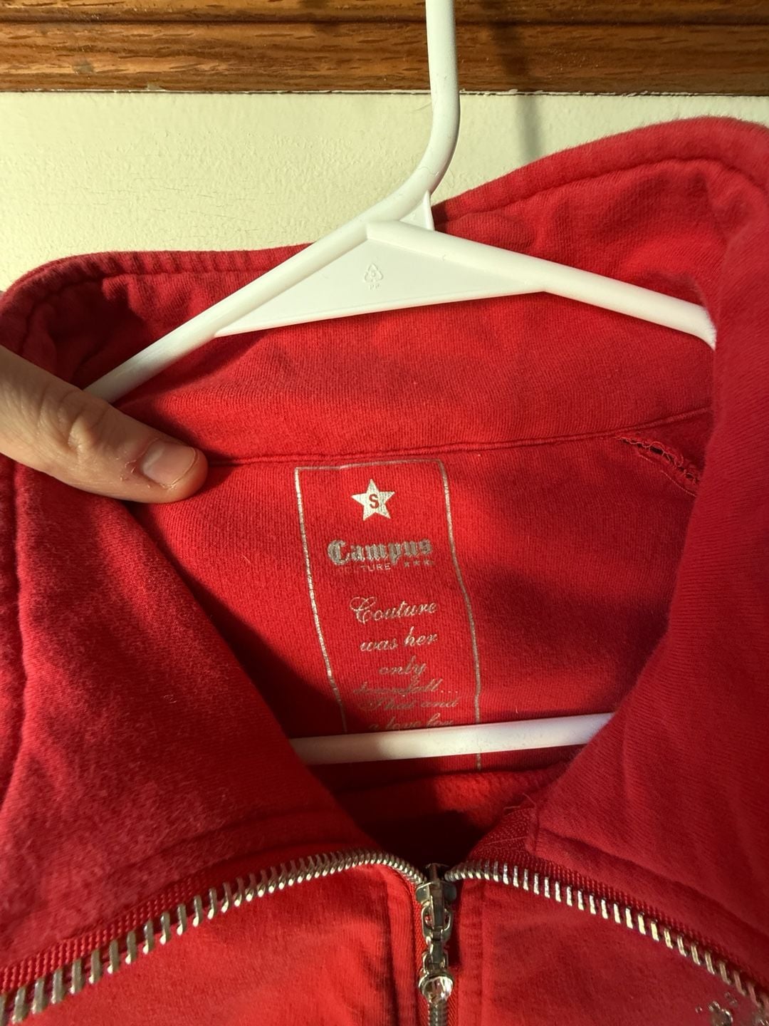π Vintage Ohio State Buckeye Red Zip Up Sweatshirt β€οΈ size S 3