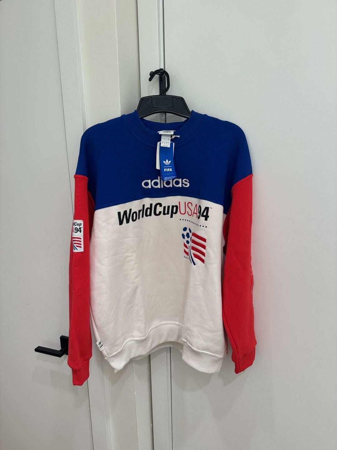 Adidas FIFA World Cup USA 94 Sweatshirt Size M Blue Red White 2