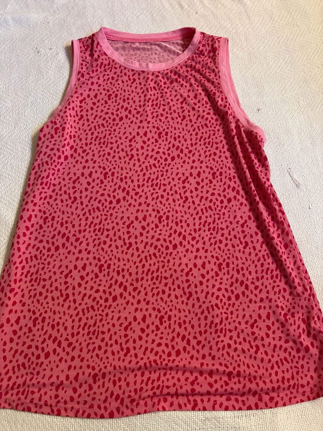 Pink Animal Print Tank Top Size M 2