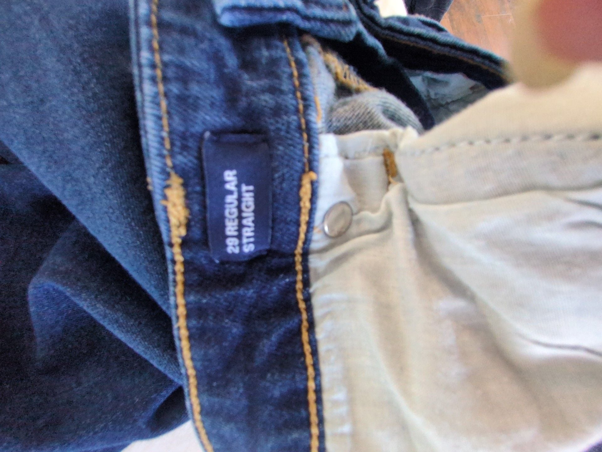 Gap Straight Jeans Size 29 Regular Dark Wash Denim 4