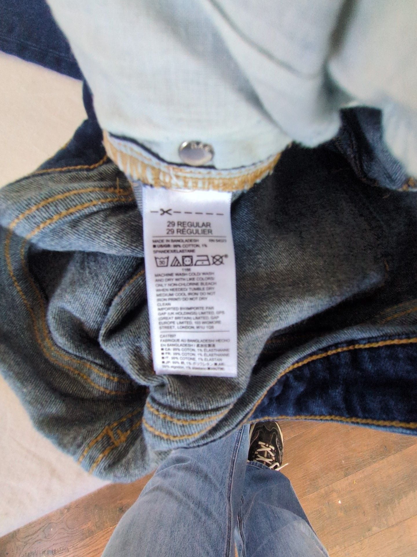 Gap Straight Jeans Size 29 Regular Dark Wash Denim 5