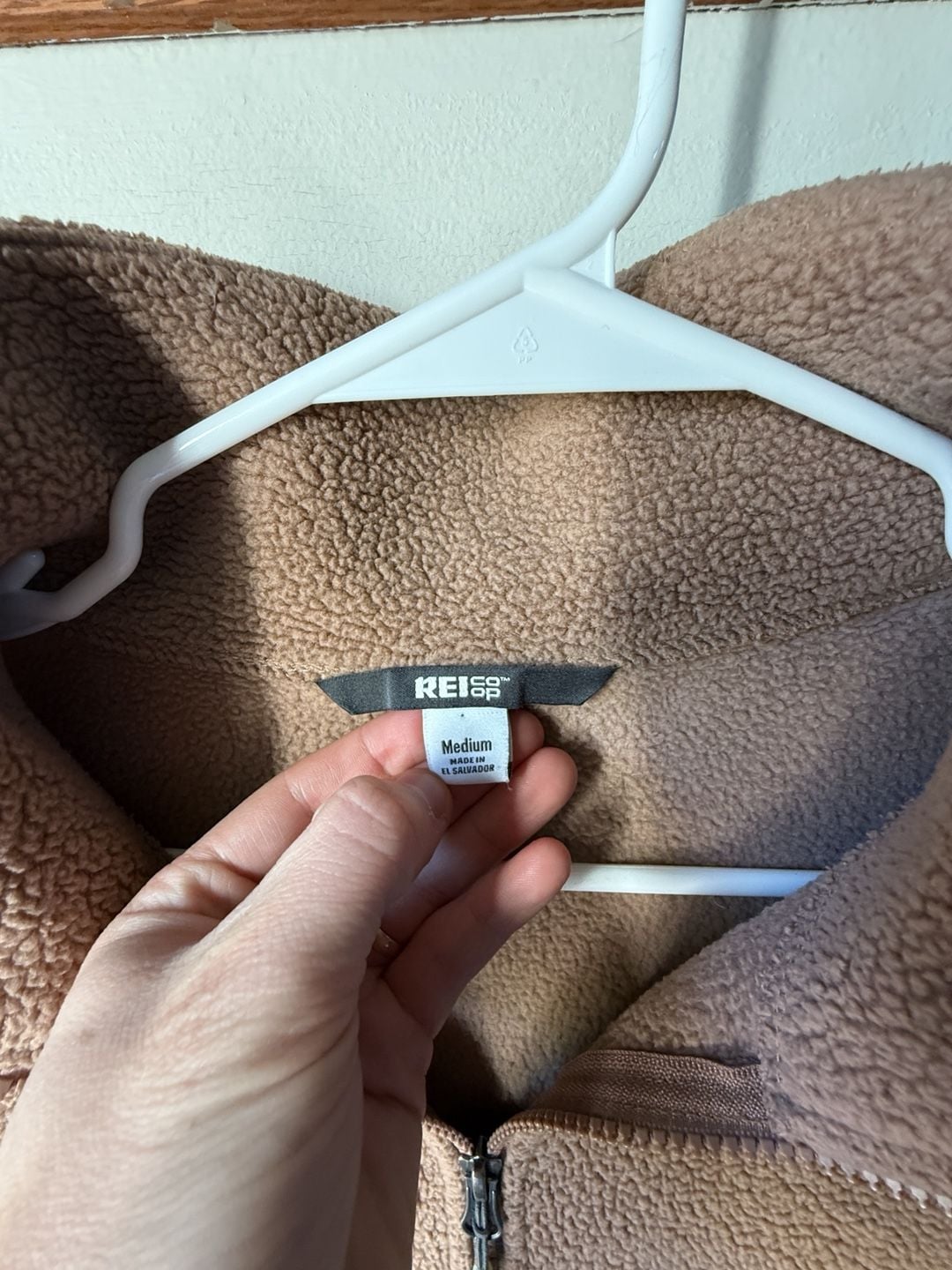 Cozy Fall π REI Co-op Fleece Jacket Size M Brown Full Zip Sherpa 3