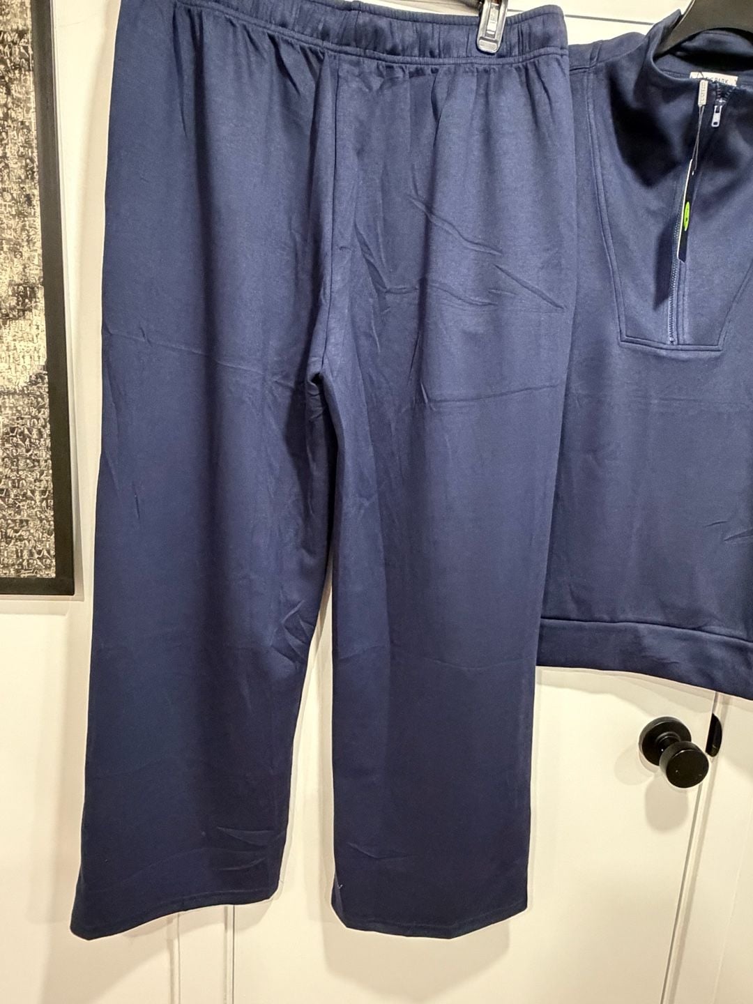 Pinspark -2-pcs sweatpants Set Size XL Navy BQuarter Zip Sweatshirt Pants 8
