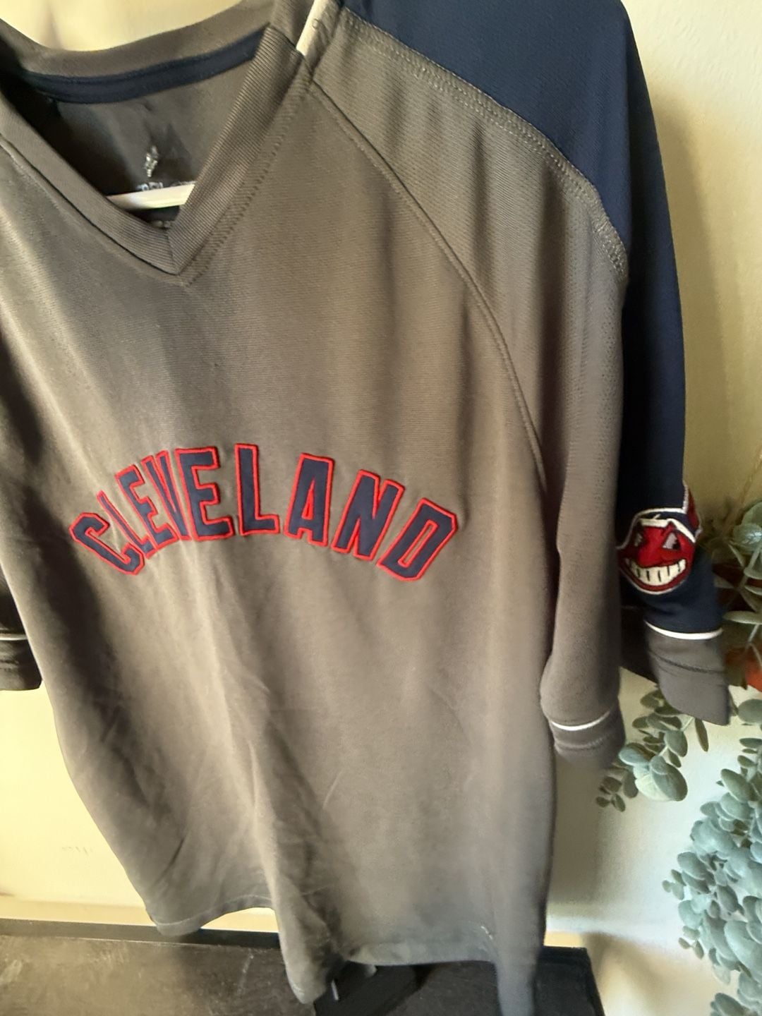 ⚾️ RARE Vintage Cleveland Indians Chief Wahoo Majestic Jersey 💥 size L 5