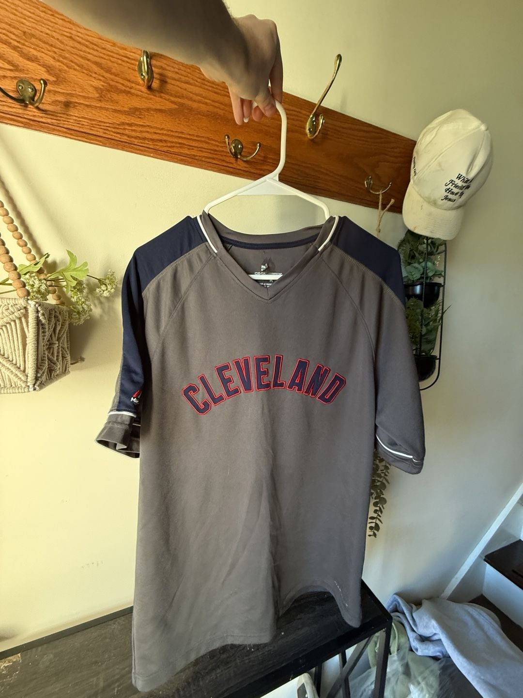 ⚾️ RARE Vintage Cleveland Indians Chief Wahoo Majestic Jersey 💥 size L 8