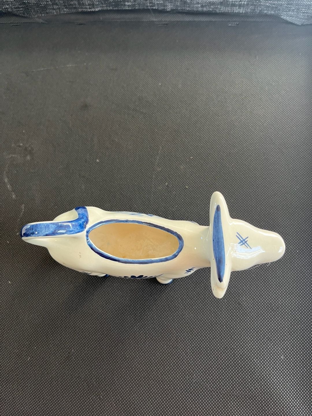 Delfts Holland Ceramic Cow Creamer Pitcher Blue and White Windmill 1