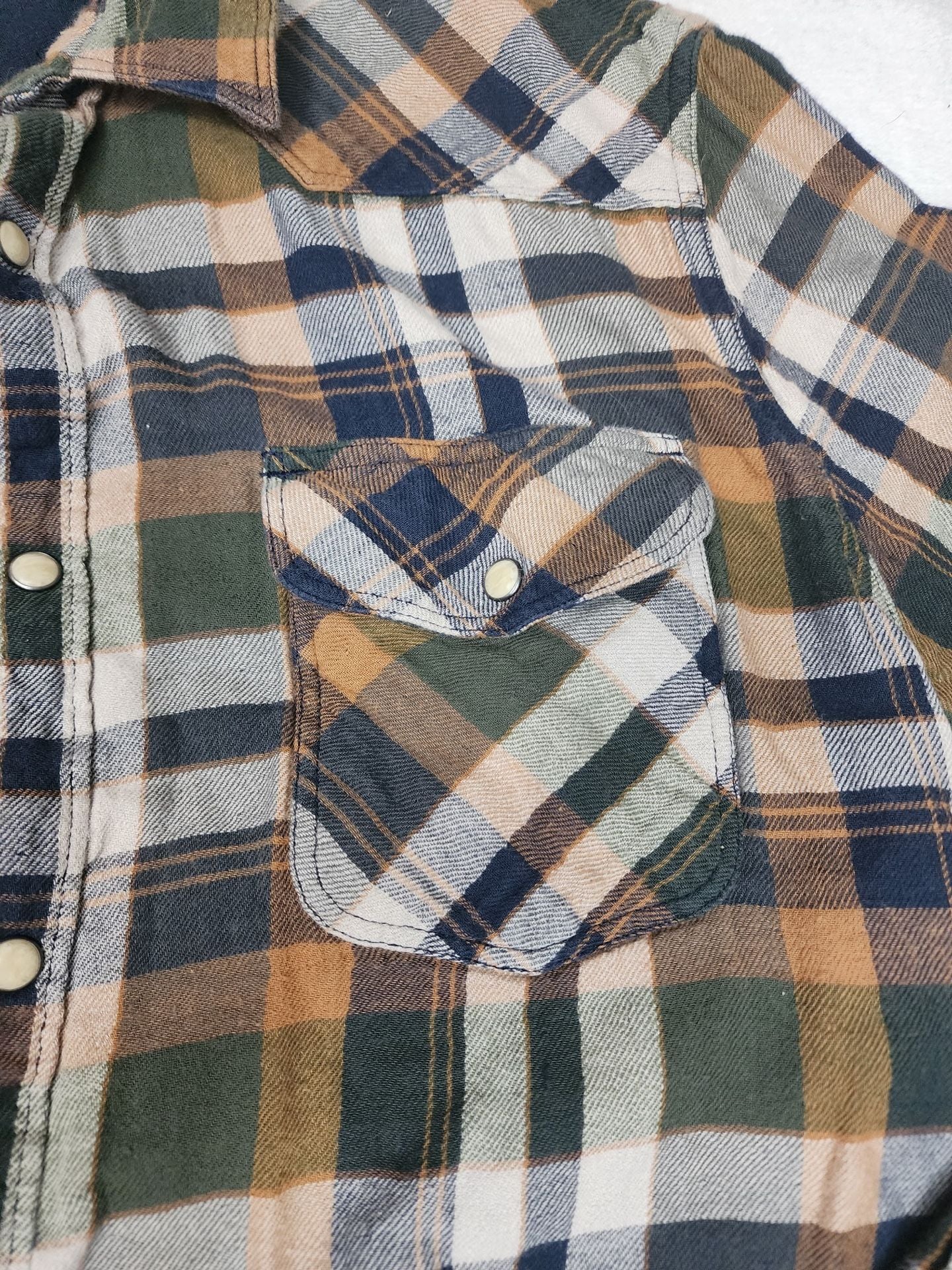 Lucky Brand Plaid Long Sleeve Button Down Shirt Size L 6