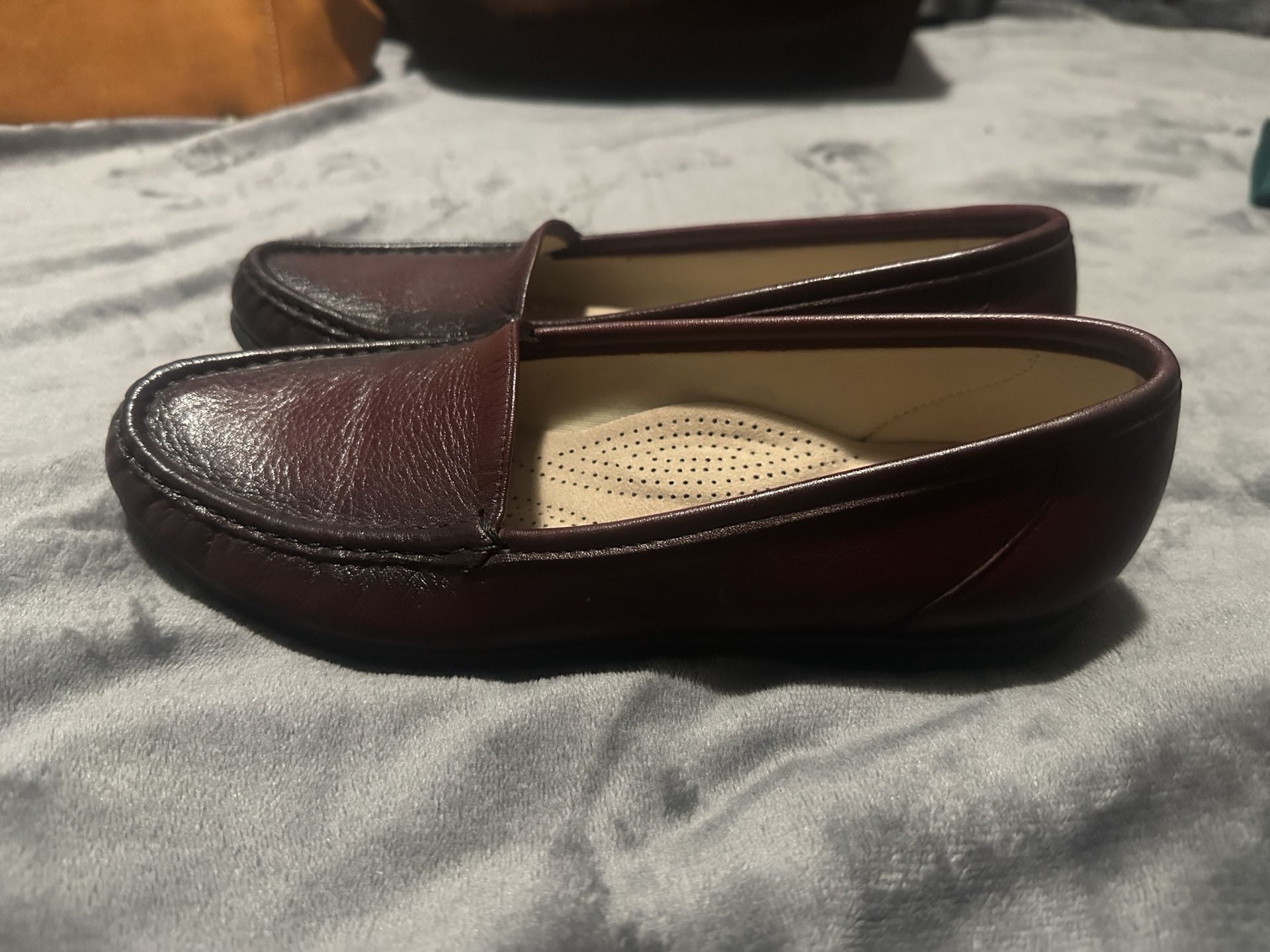 SAS Loafers Burgundy Leather 5