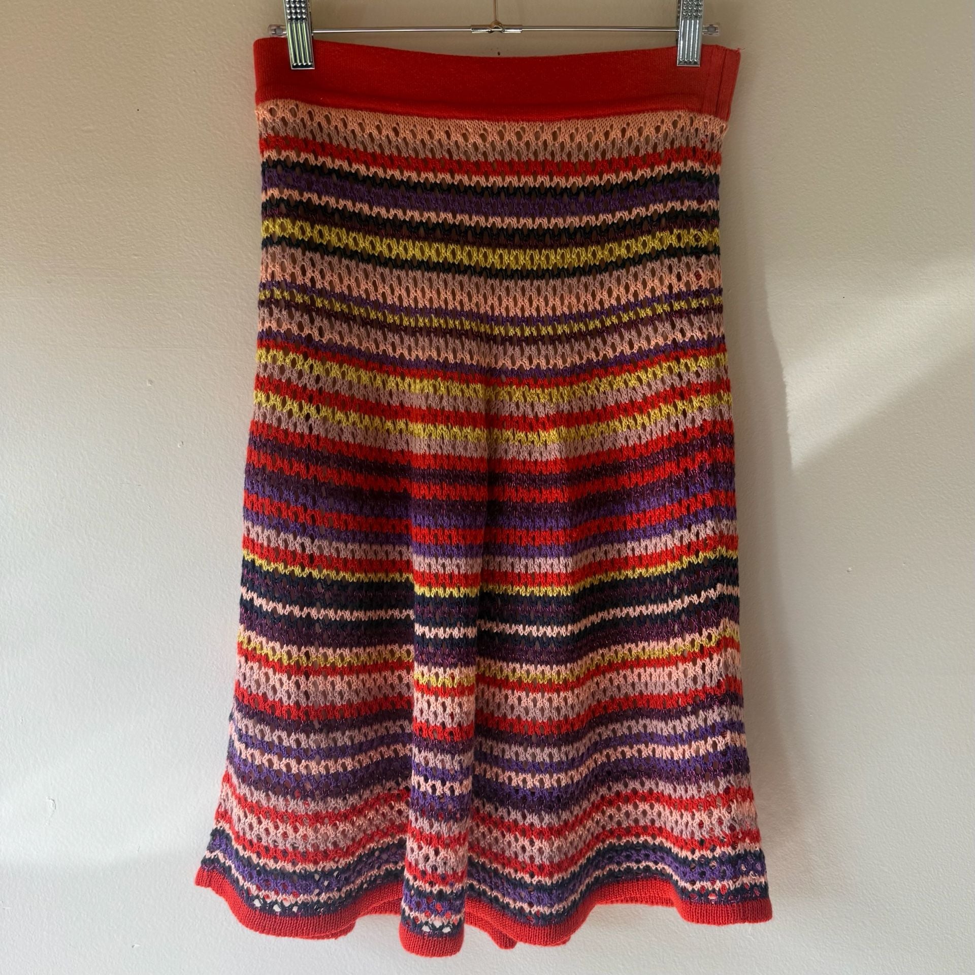 Multicolored Knit Mini Skirt 5