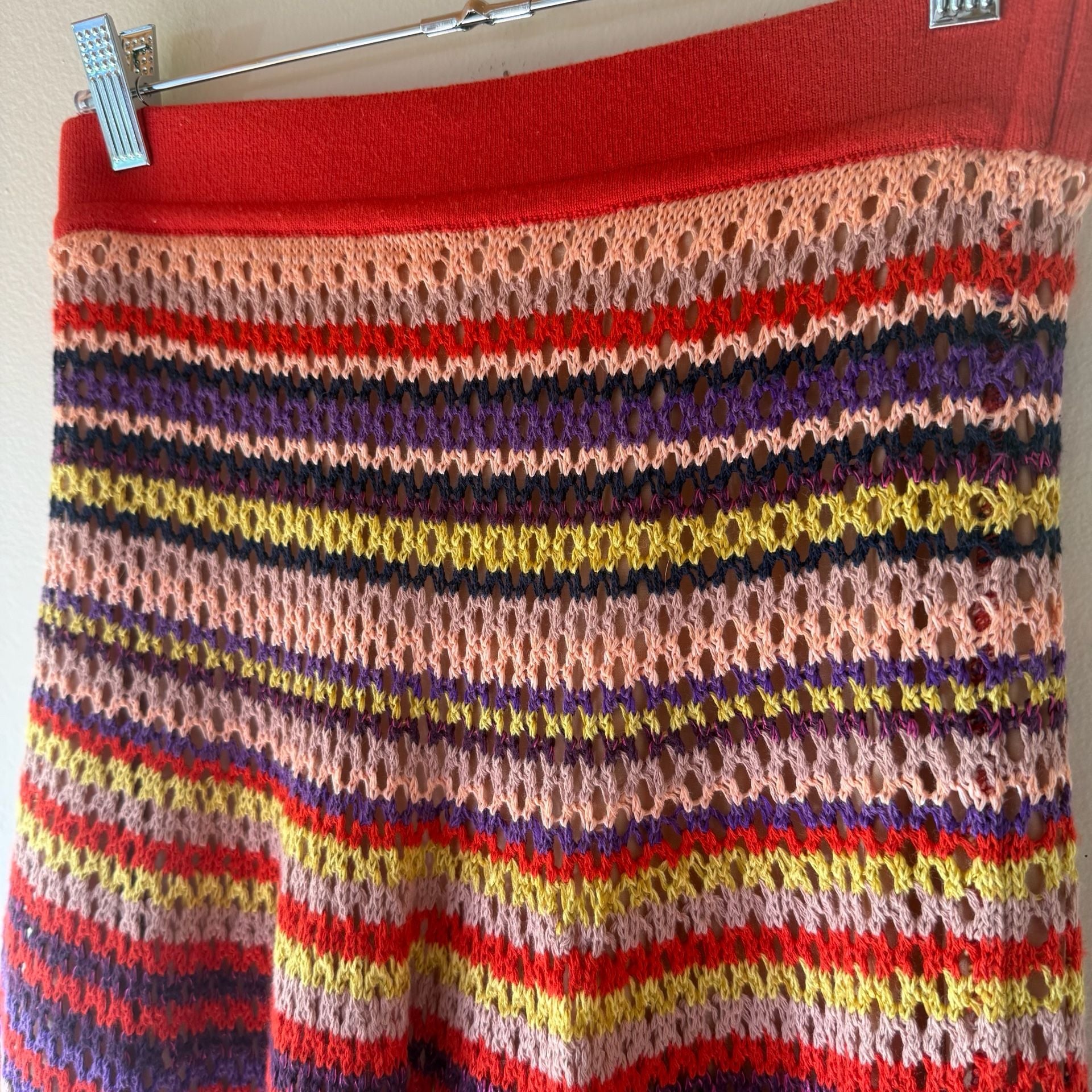 Multicolored Knit Mini Skirt 10