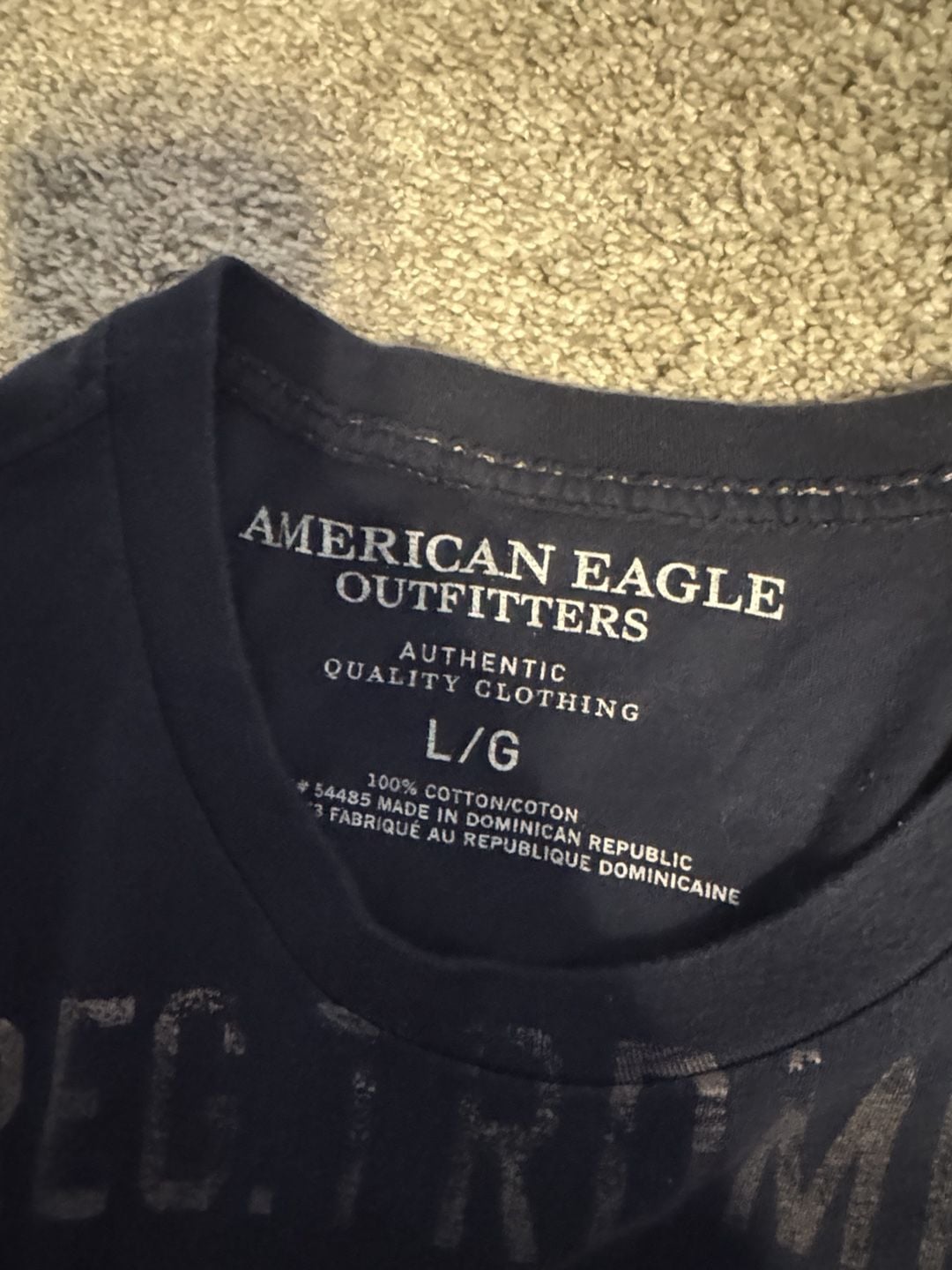 American Eagle Outfitters Graphic T-Shirt Size L Black 1977 Cotton 2
