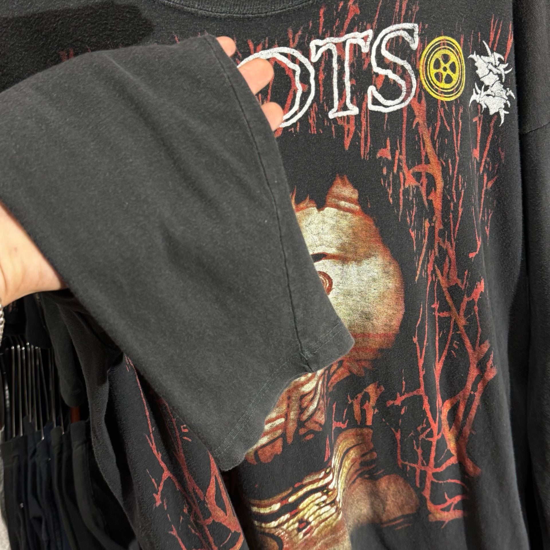 Vintage European Sepultura Bloody Roots Bootleg Black Long Sleeve Large Band Teea 7