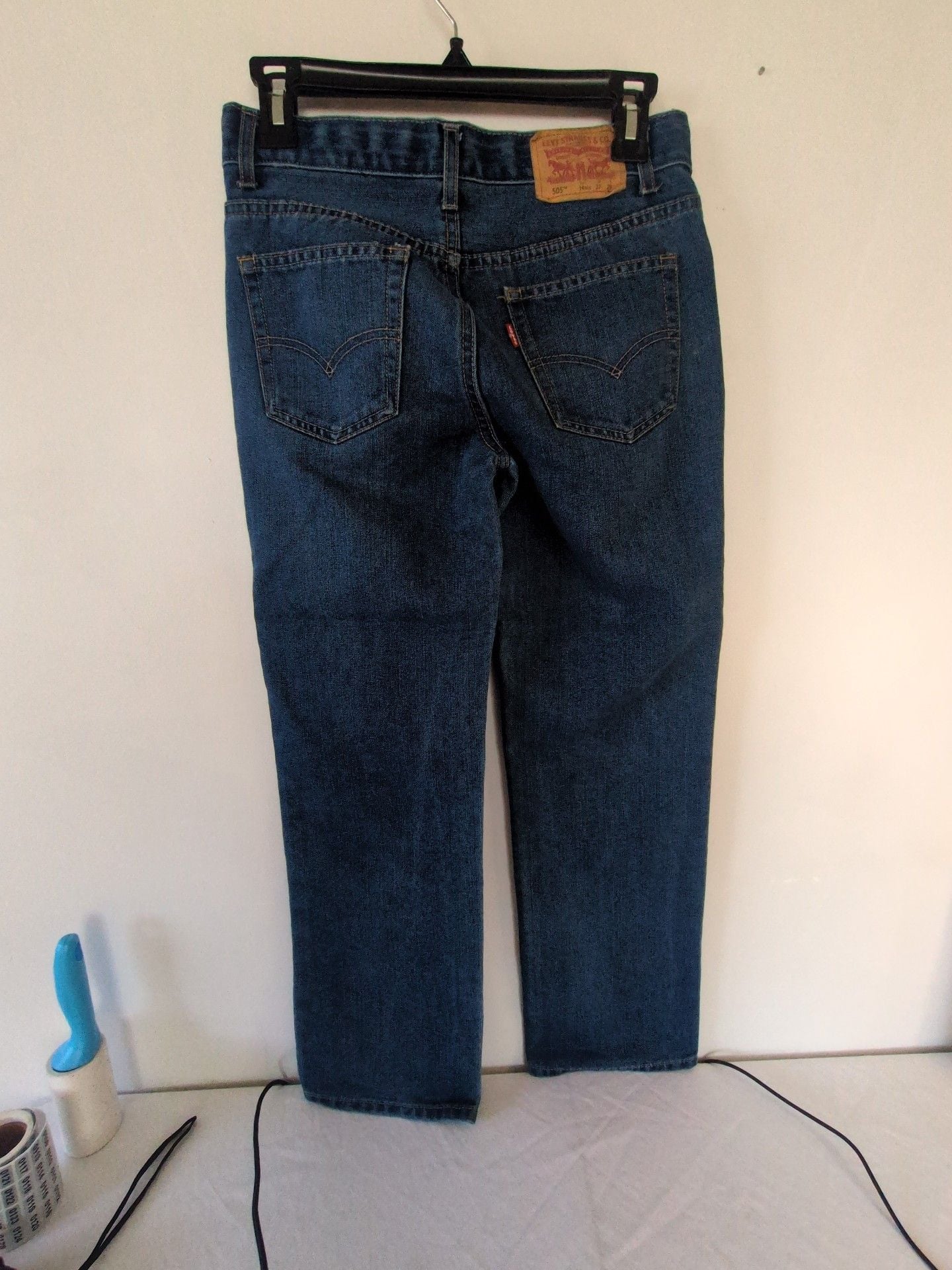 Levi's 505 Regular Jeans Size 27x29 Blue Denim 3