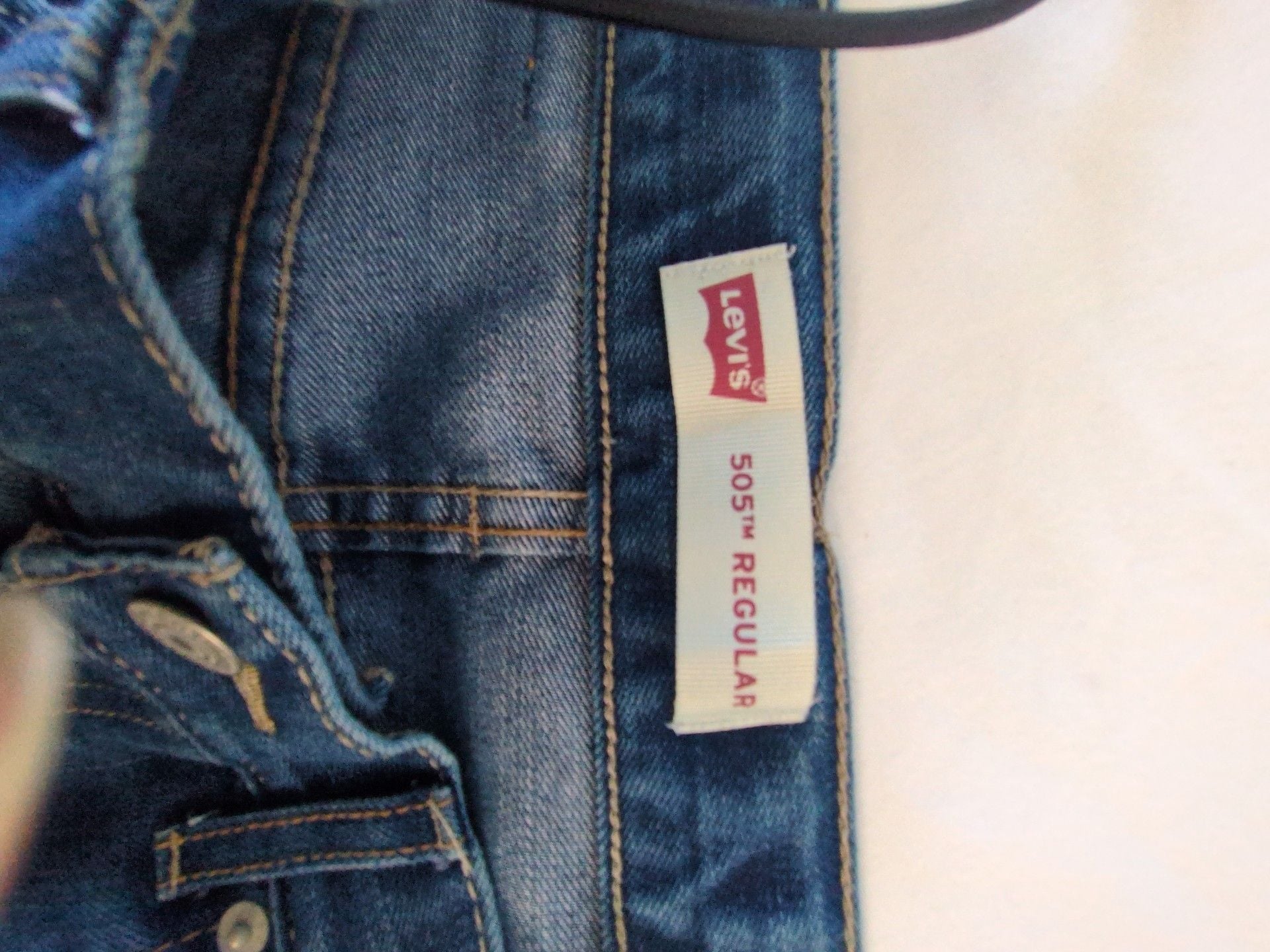 Levi's 505 Regular Jeans Size 27x29 Blue Denim 6