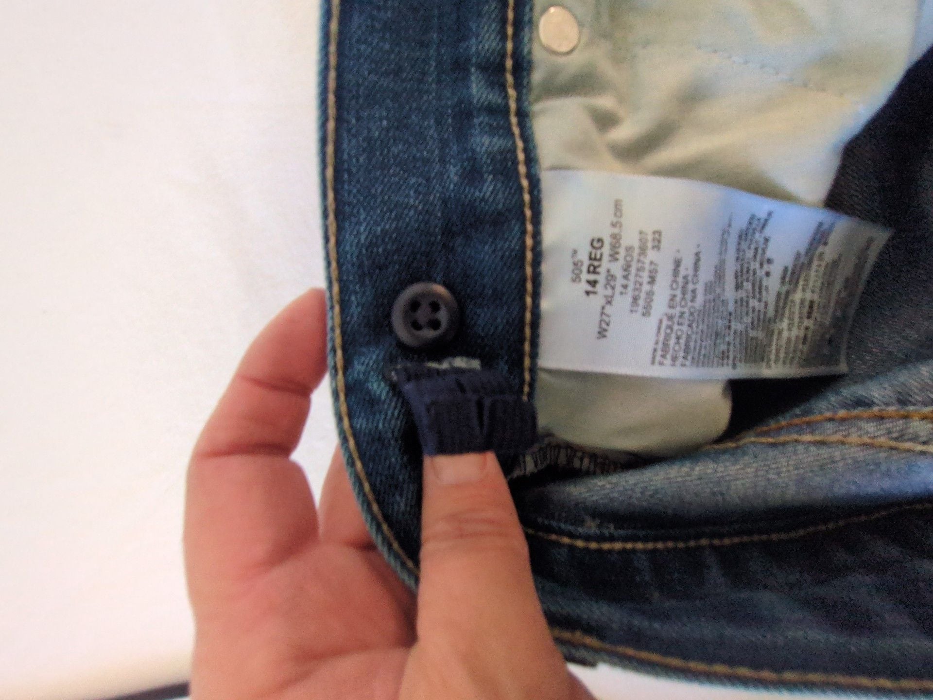 Levi's 505 Regular Jeans Size 27x29 Blue Denim 8
