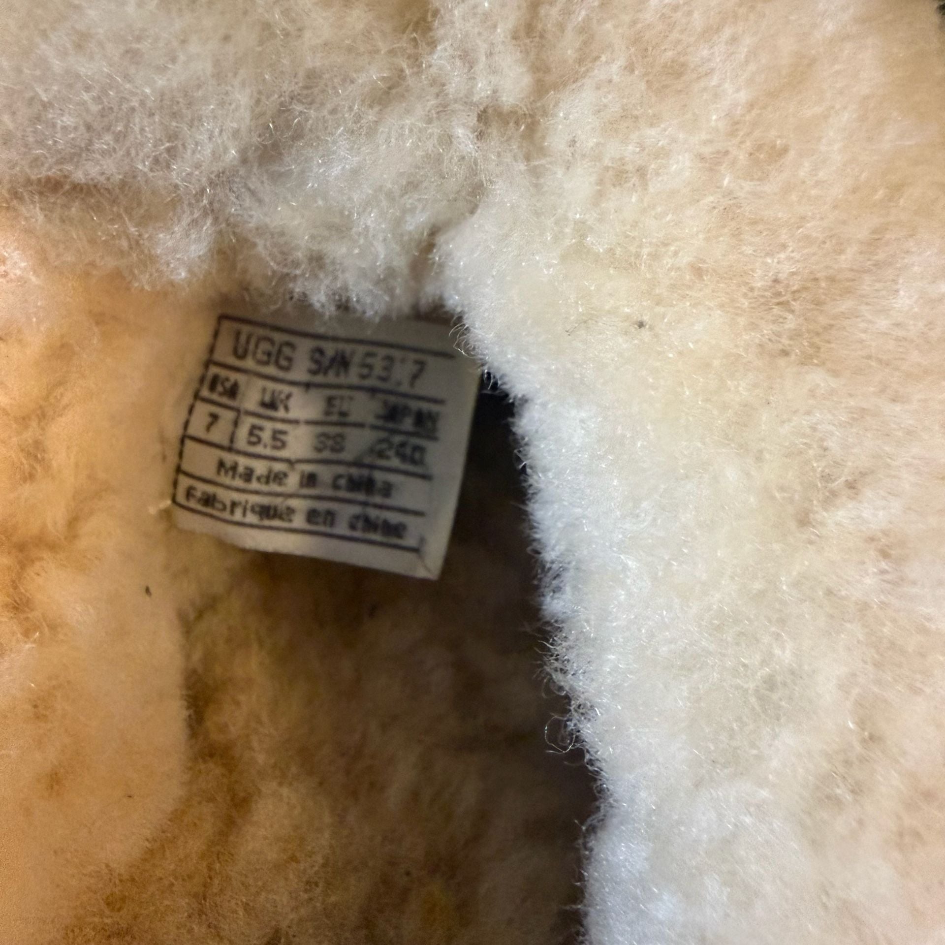 Ugg Australia Slippers Size 7 Tan Shearling Scuffette 5