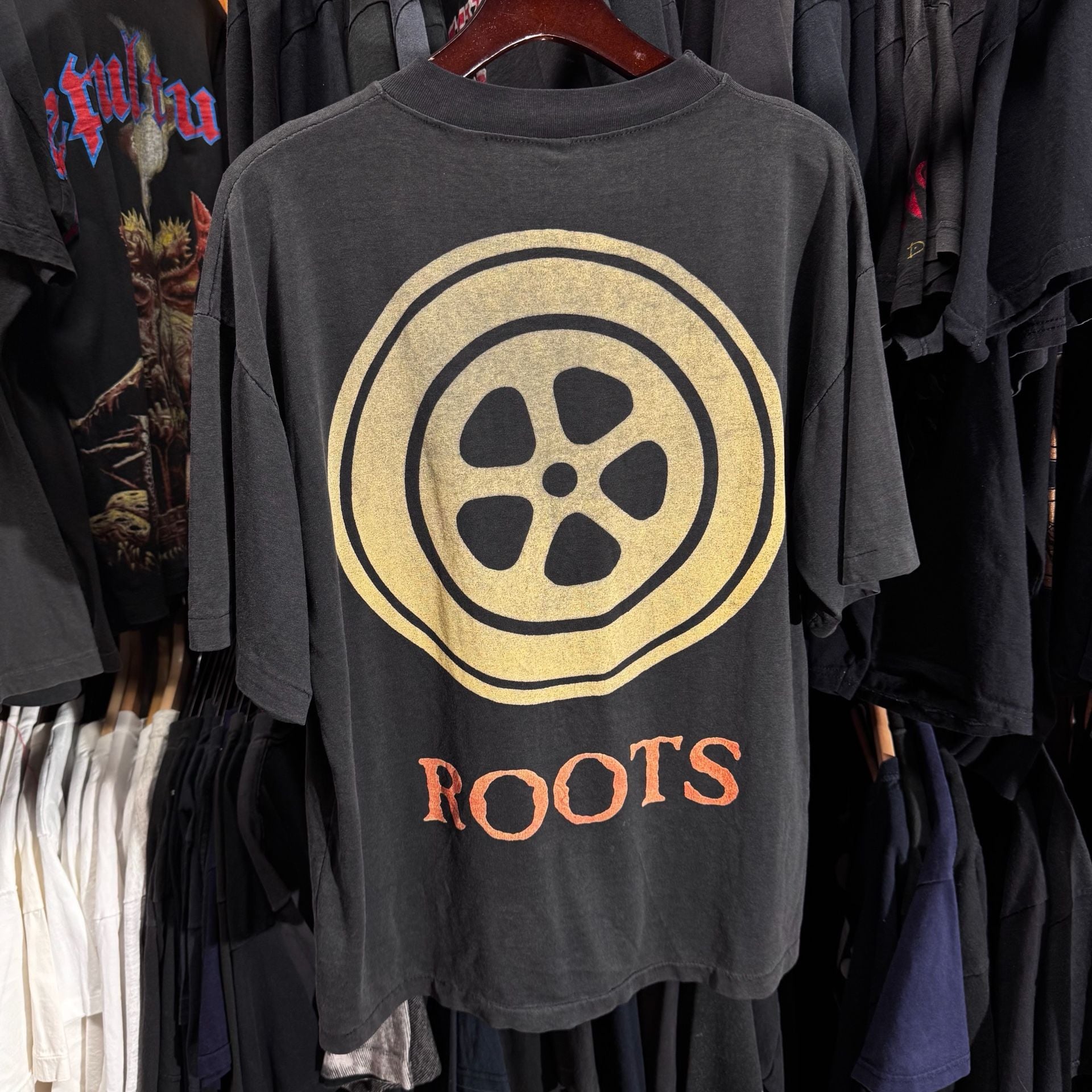 Vintage Sepultura Roots Bloody Roots Band T-Shirt European Bootleg Black Large 3