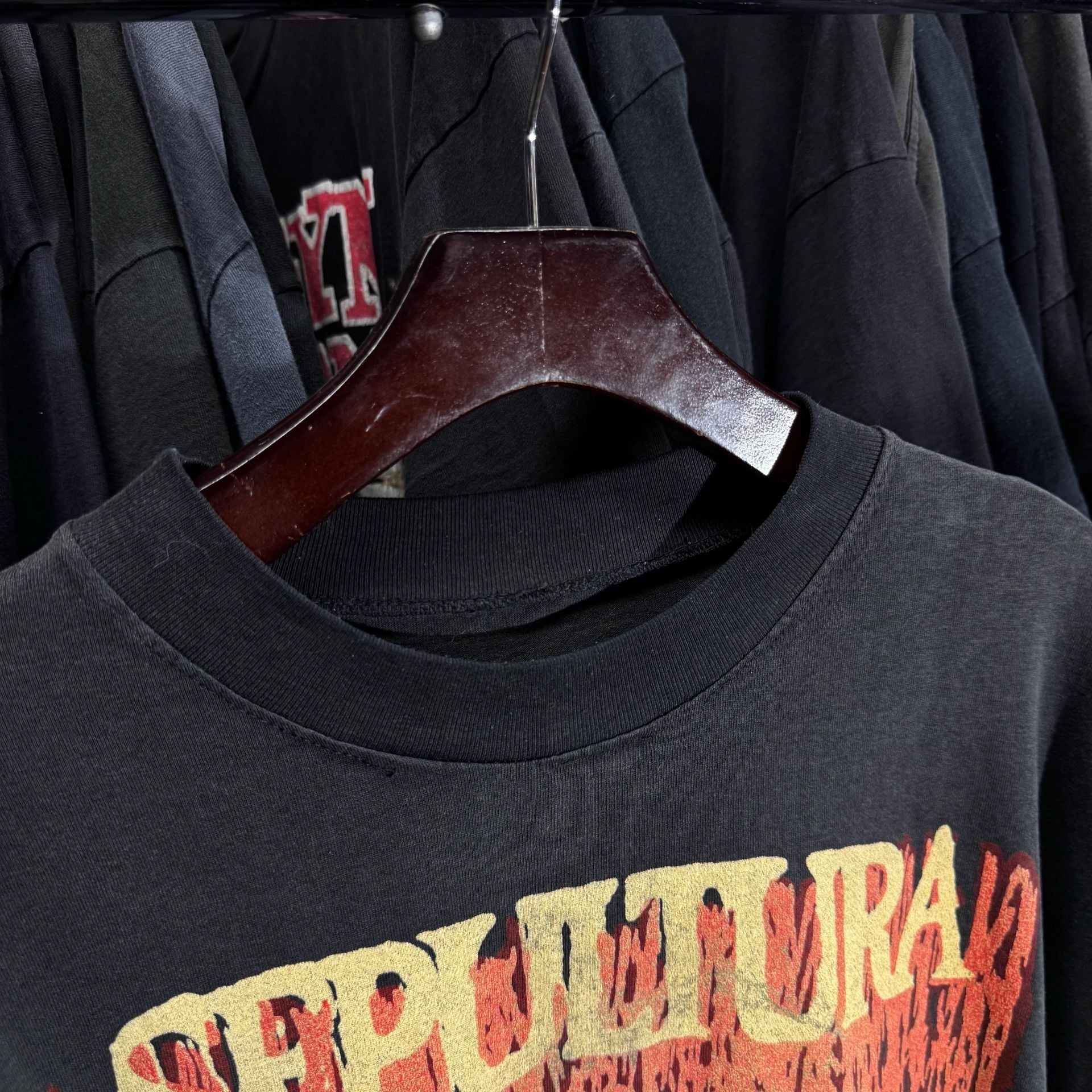 Vintage Sepultura Roots Bloody Roots Band T-Shirt European Bootleg Black Large 7