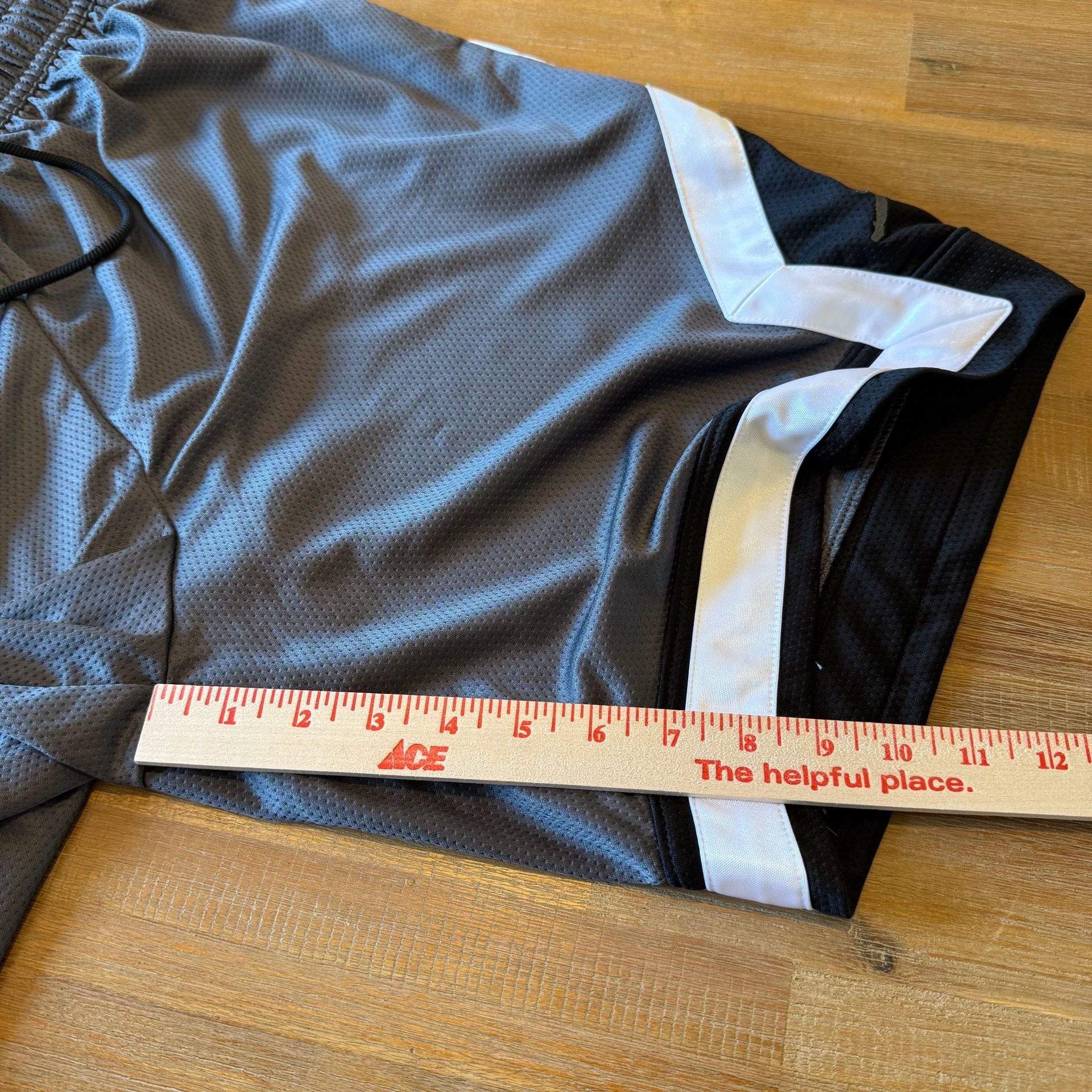 NWT Jordan Dri-FIT Diamond Basketball Shorts Grey Black Men Sz L Large Gym Mesh 7