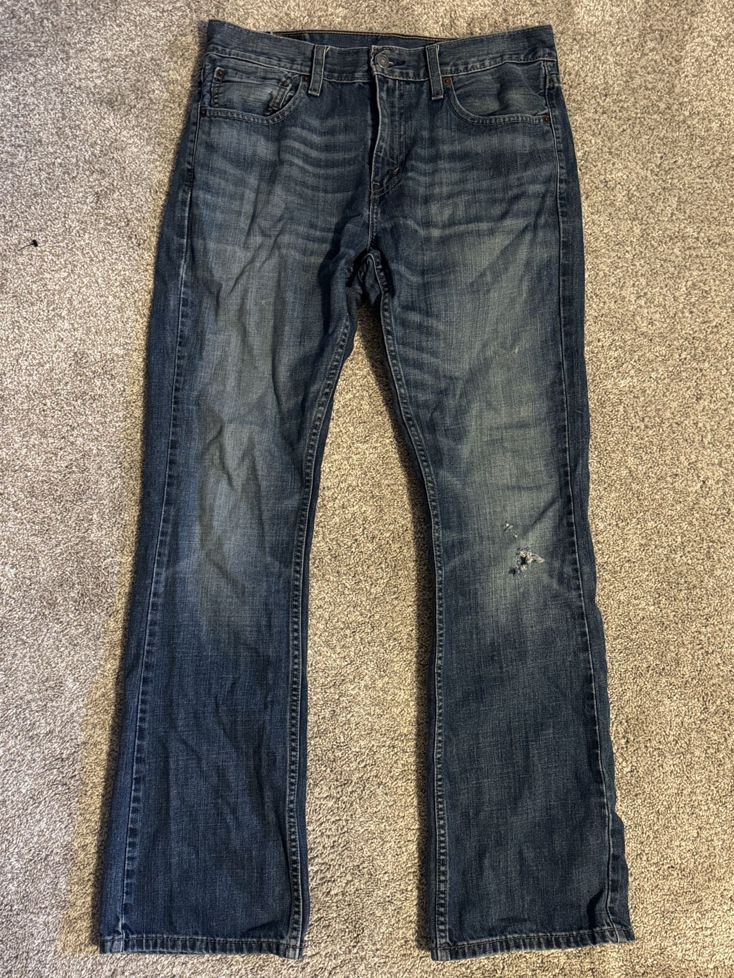 Levi's 527 Slim Bootcut Jeans 32x32 Blue Denim 2