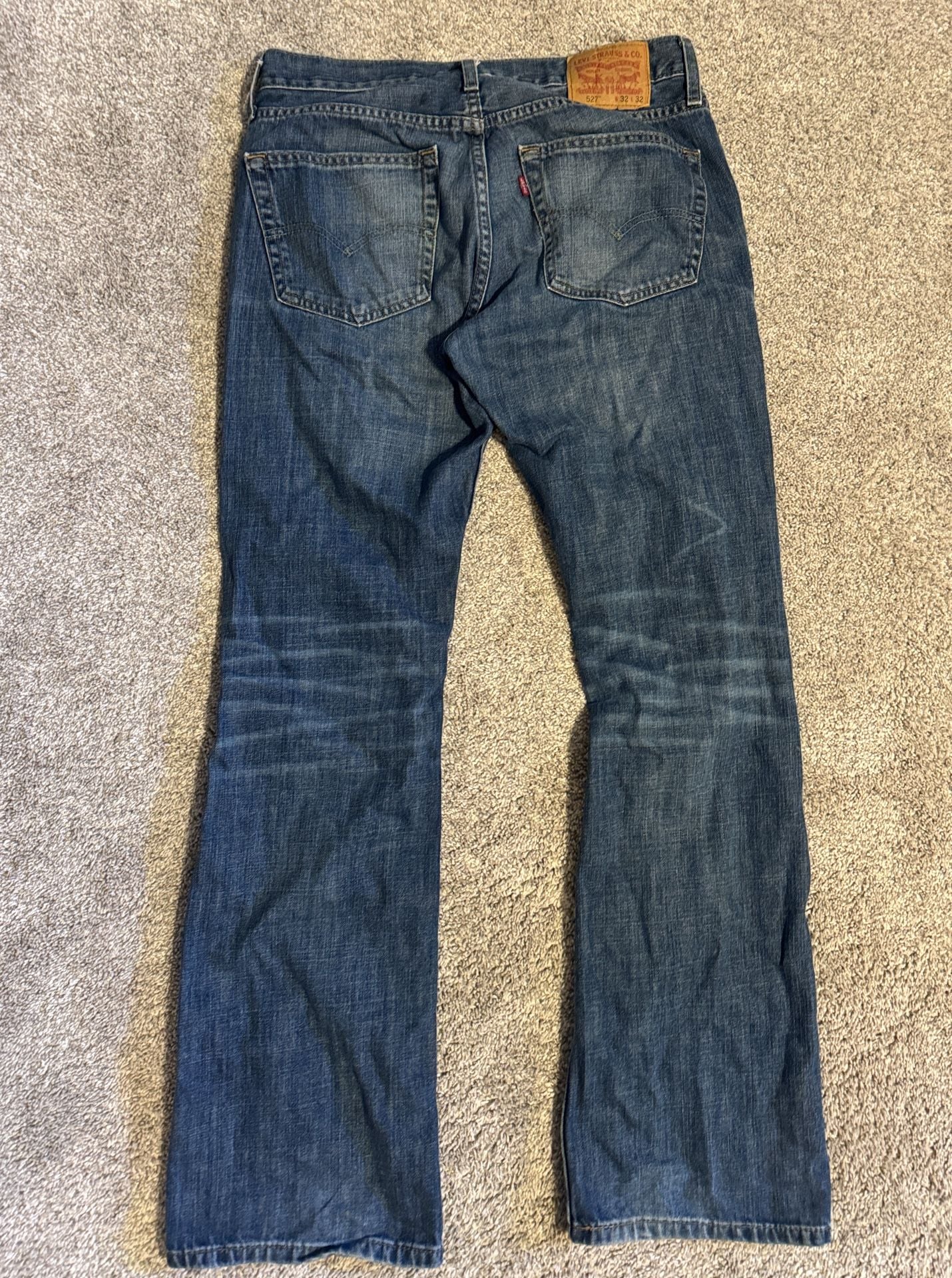 Levi's 527 Slim Bootcut Jeans 32x32 Blue Denim 3