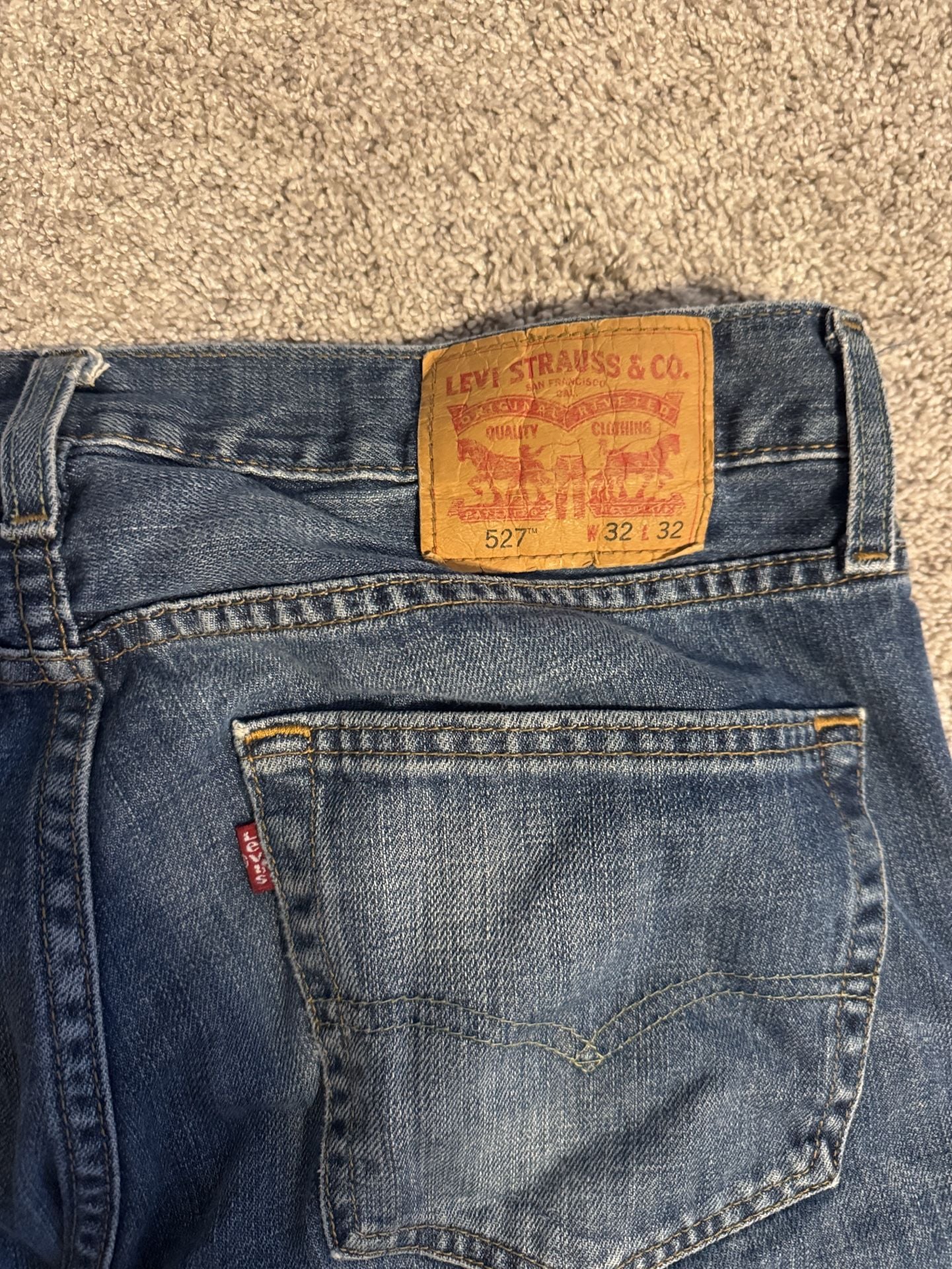 Levi's 527 Slim Bootcut Jeans 32x32 Blue Denim 4