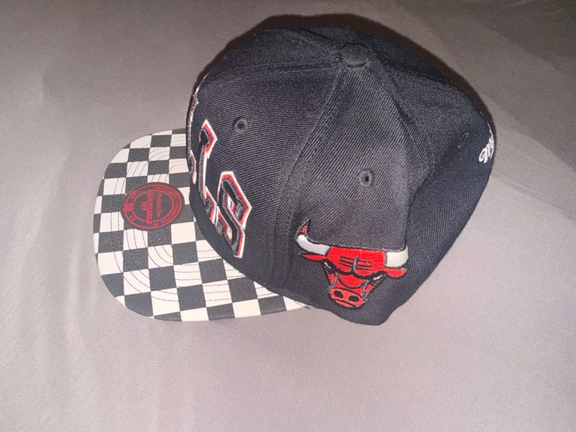 Chicago Bulls Checkered Jersey Black Red Number 66 9