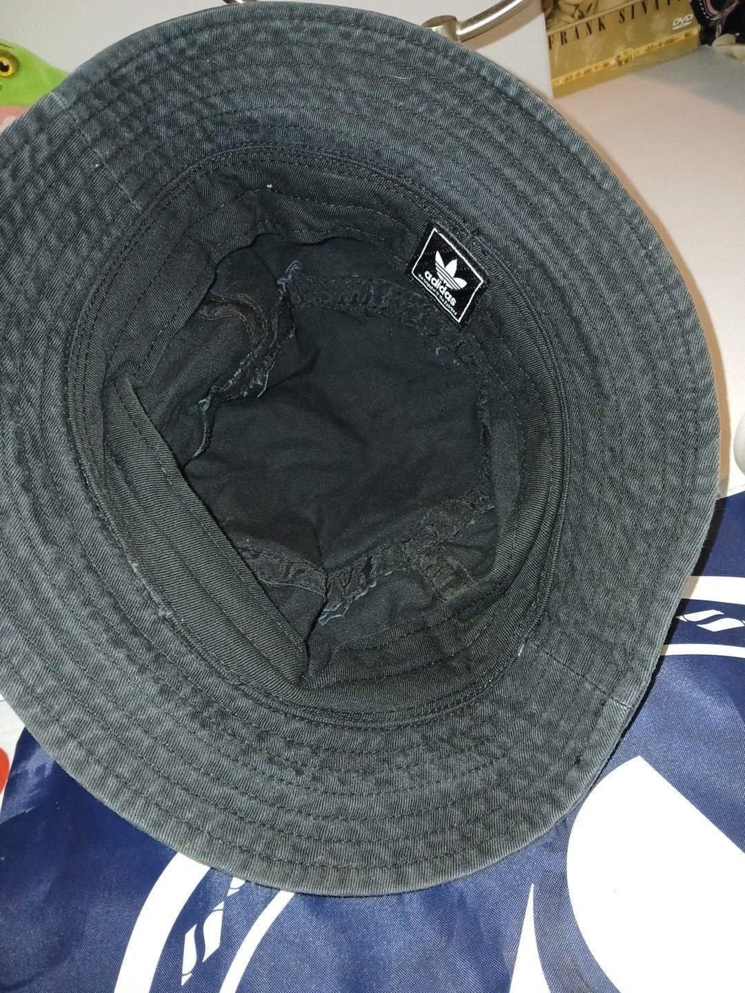 Adidas Trefoil Embroidered Black Bucket Hat 5