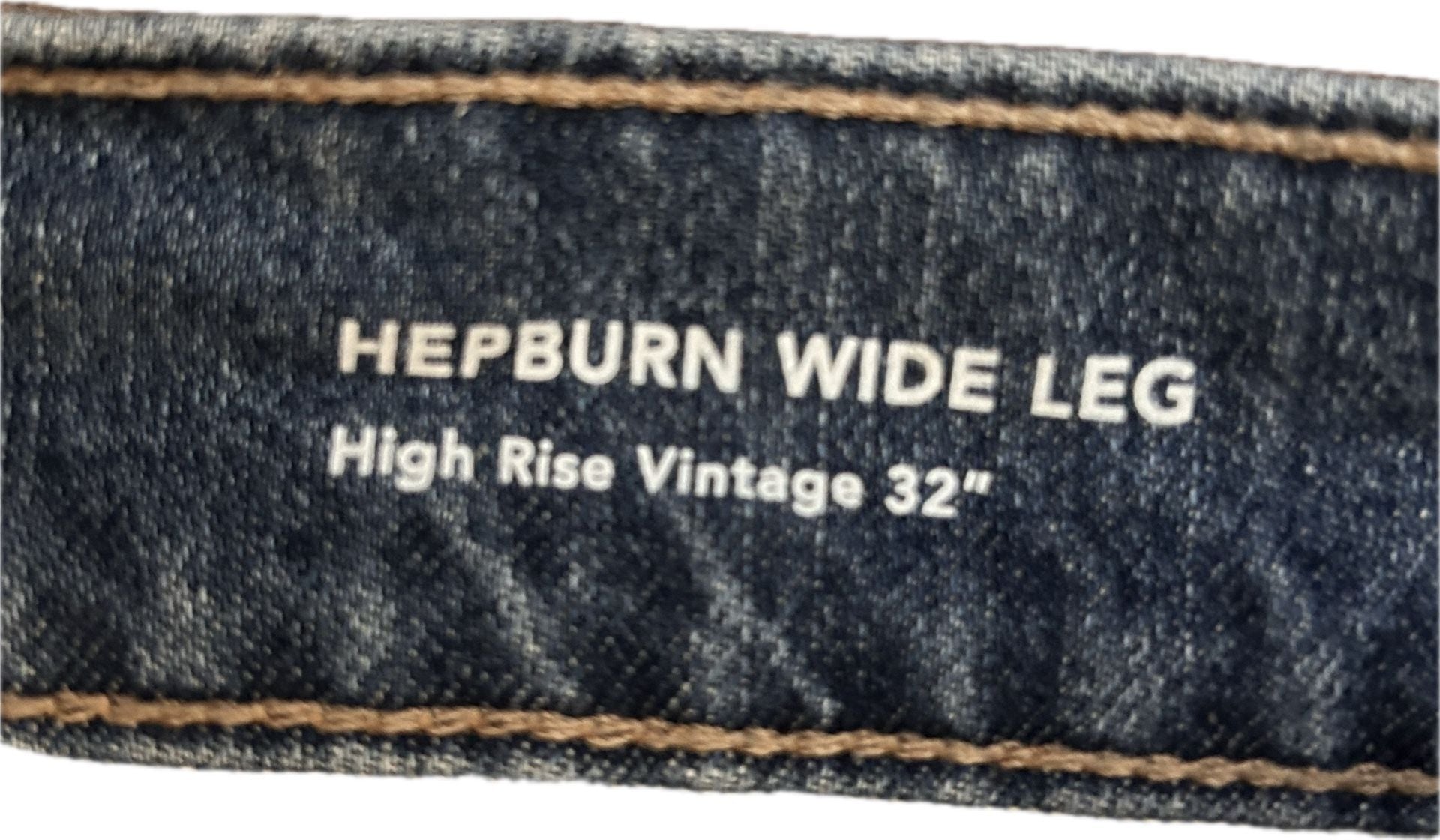 DL1961 Hepburn Wide Leg Jeans 32” High Rise Vintage Naples Wash size 28 7
