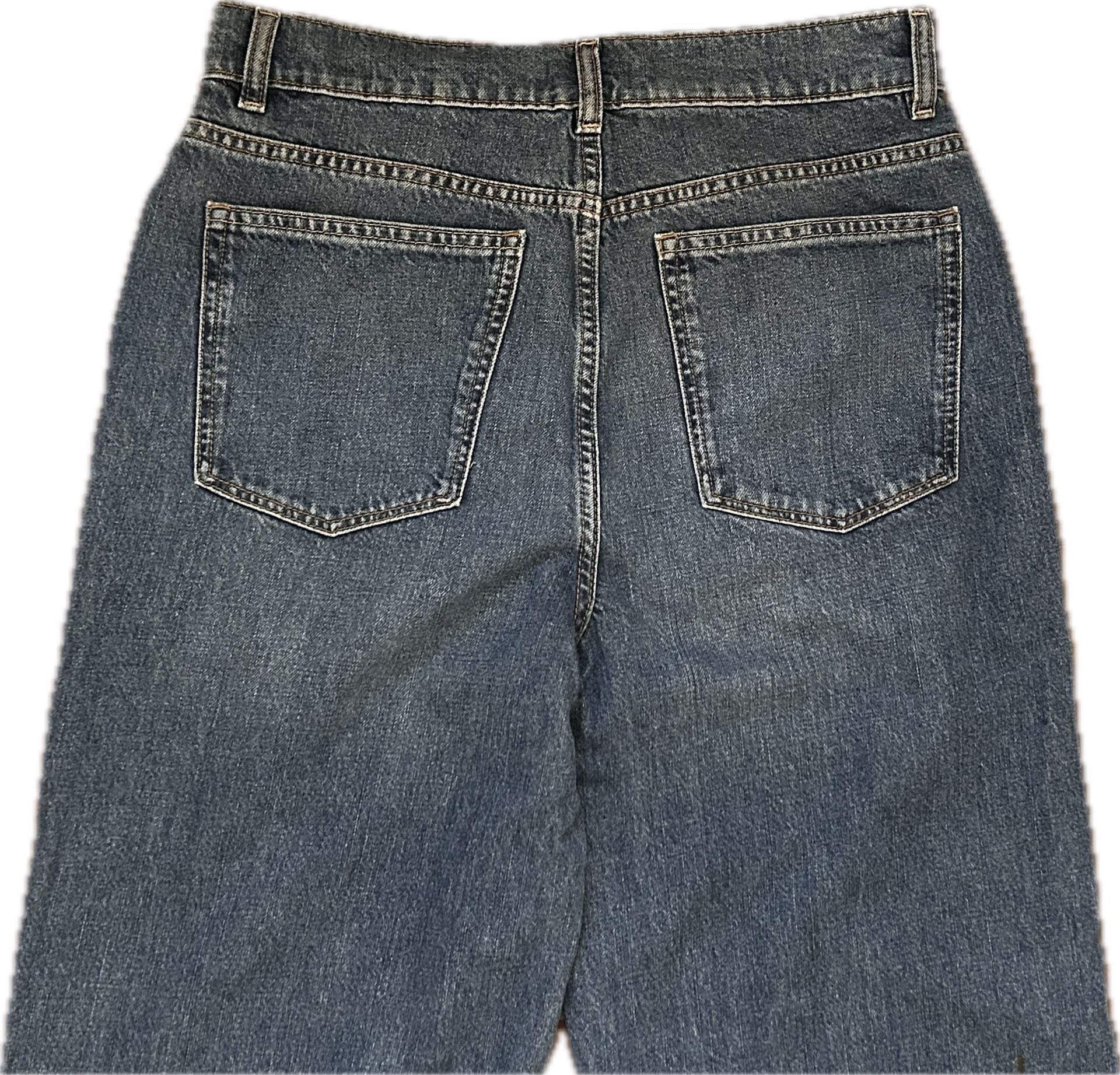 DL1961 Hepburn Wide Leg Jeans 32” High Rise Vintage Naples Wash size 28 11