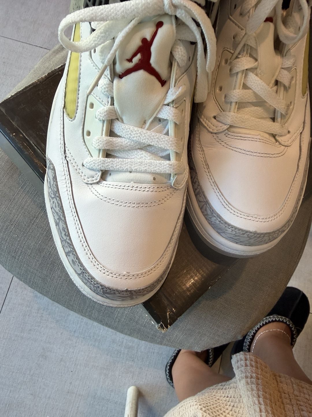 Nike Air Jordan Spizike Size 11 White Cement Grey 13