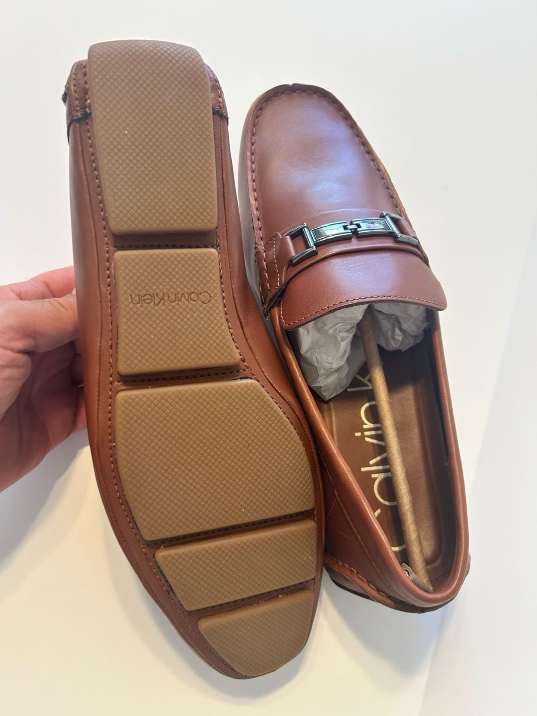 Calvin Klein Loafers Brown Leather 7