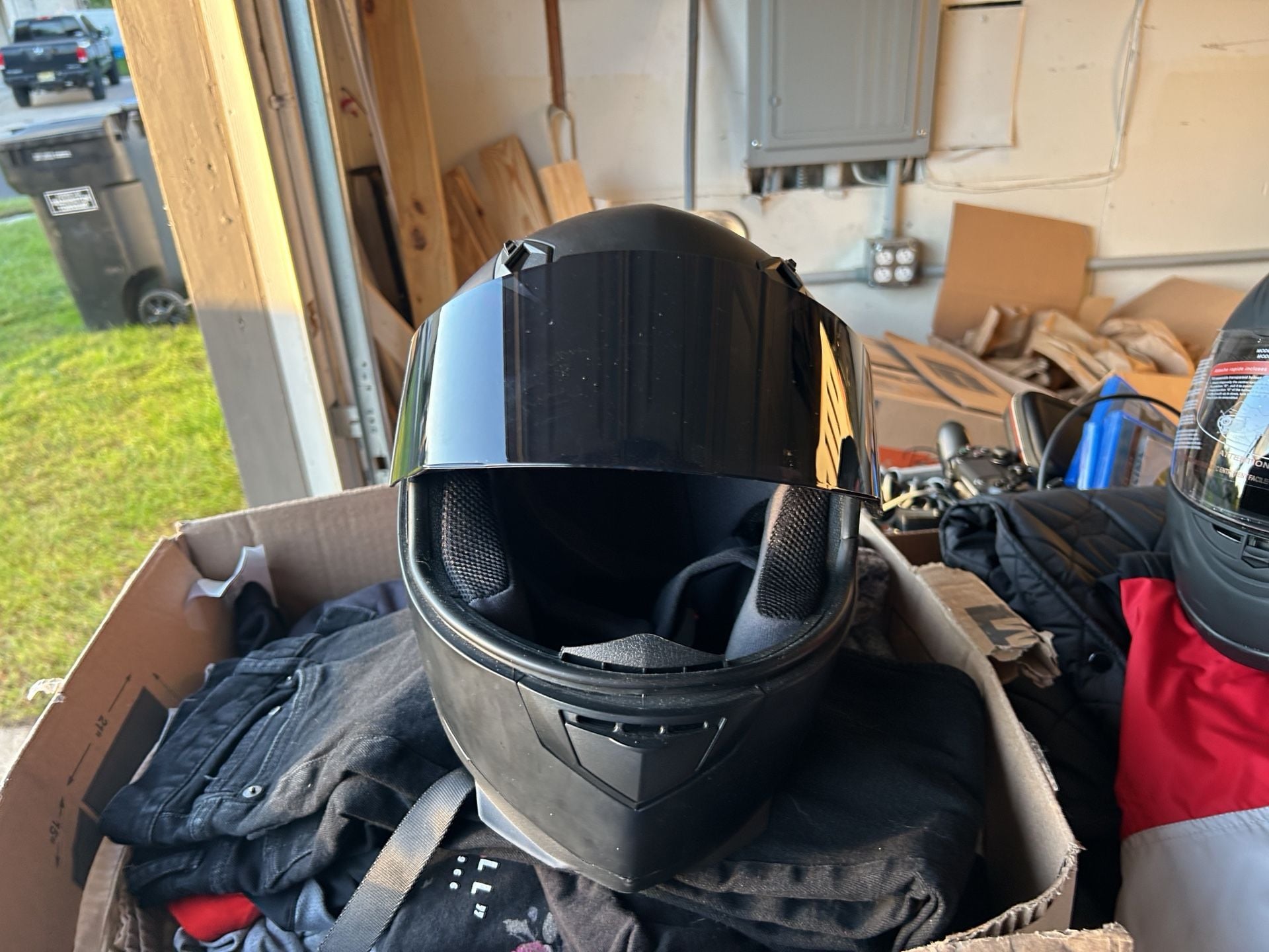 ILM ILM-313 Motorcycle Helmet Size M Matte Black DOT Certified 7