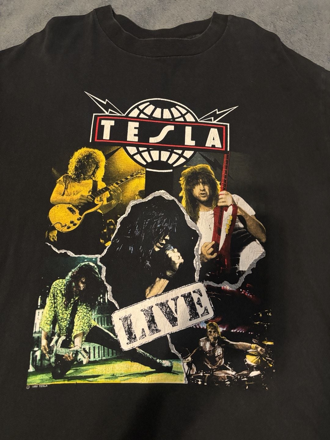 Giant by Tee Jays Tesla Psychotic Supper Tour 1992 T-Shirt Size XL 3