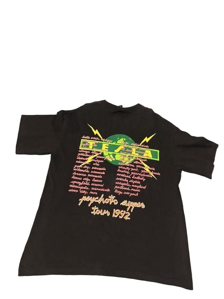Giant by Tee Jays Tesla Psychotic Supper Tour 1992 T-Shirt Size XL 5
