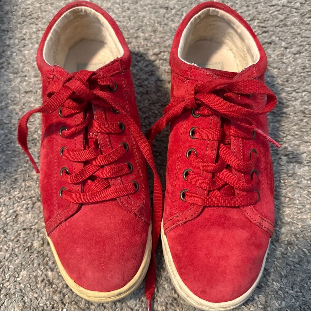 UGG Red Suede Sneakers Size 6 6