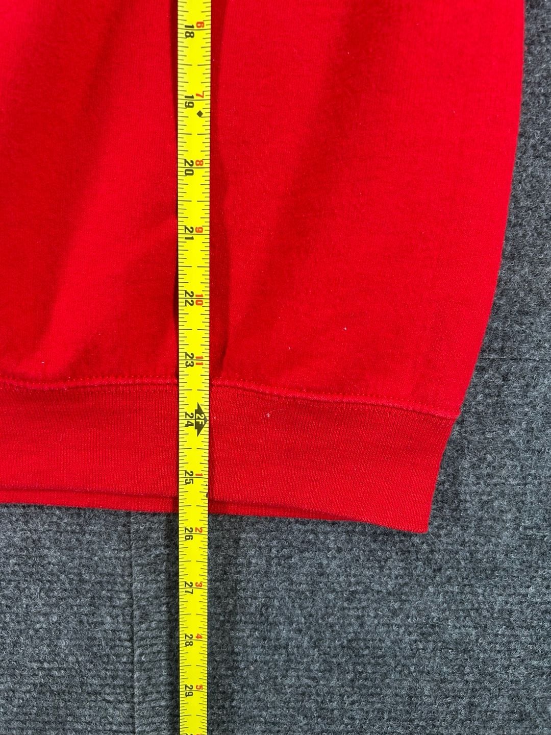 Jerzees Notre Dame Academy Quarter Zip Sweatshirt Red 8