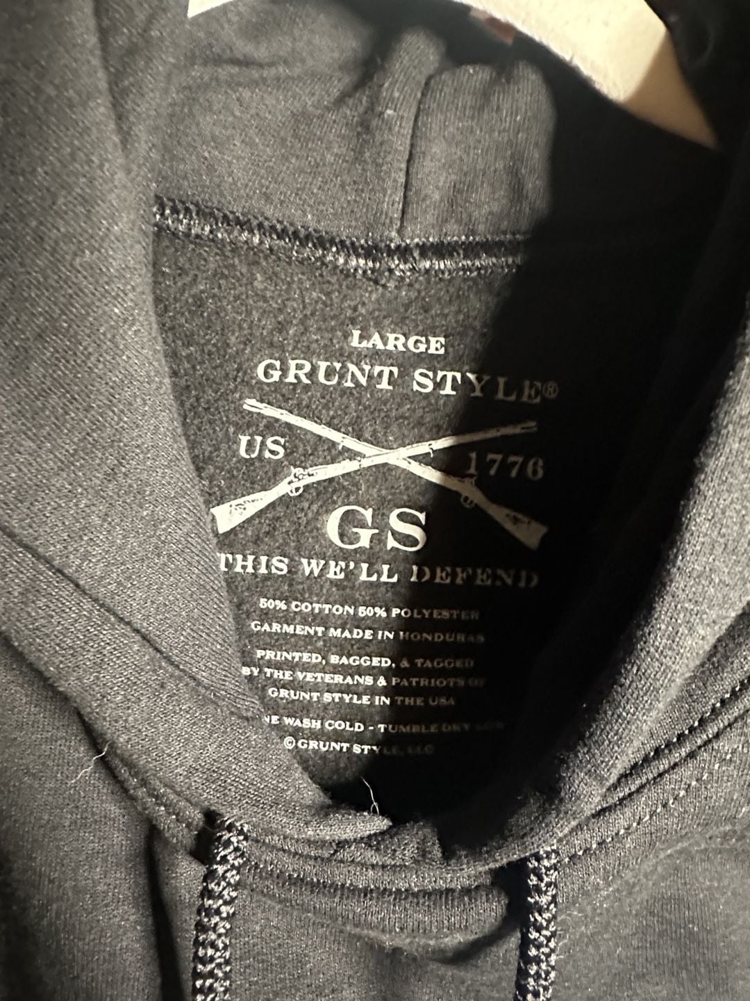 Grunt Style Mom Hoodie Size Large Black 3