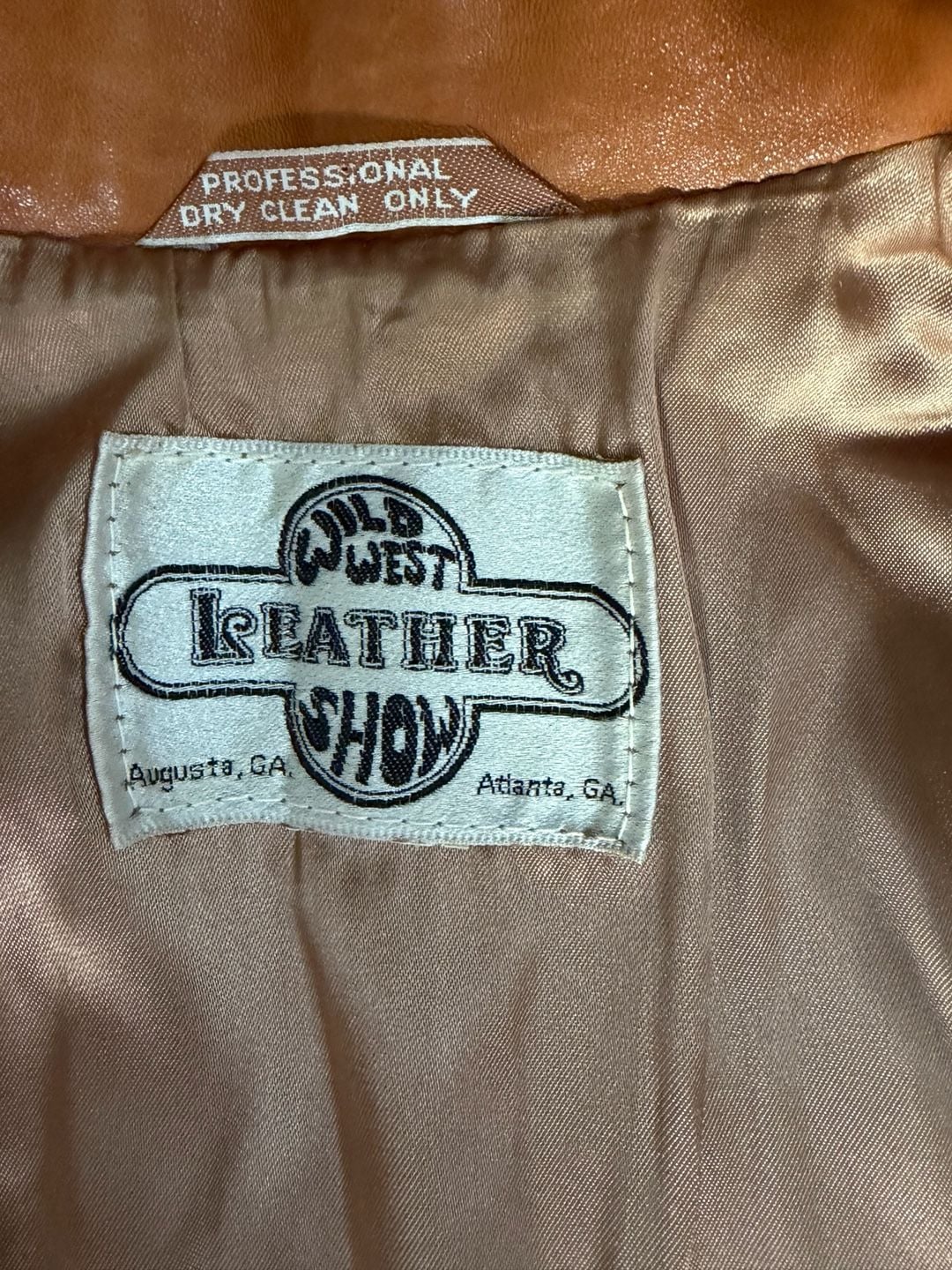 Wild West Leather Vintage Leather Blazer Jacket Tan Brown 15