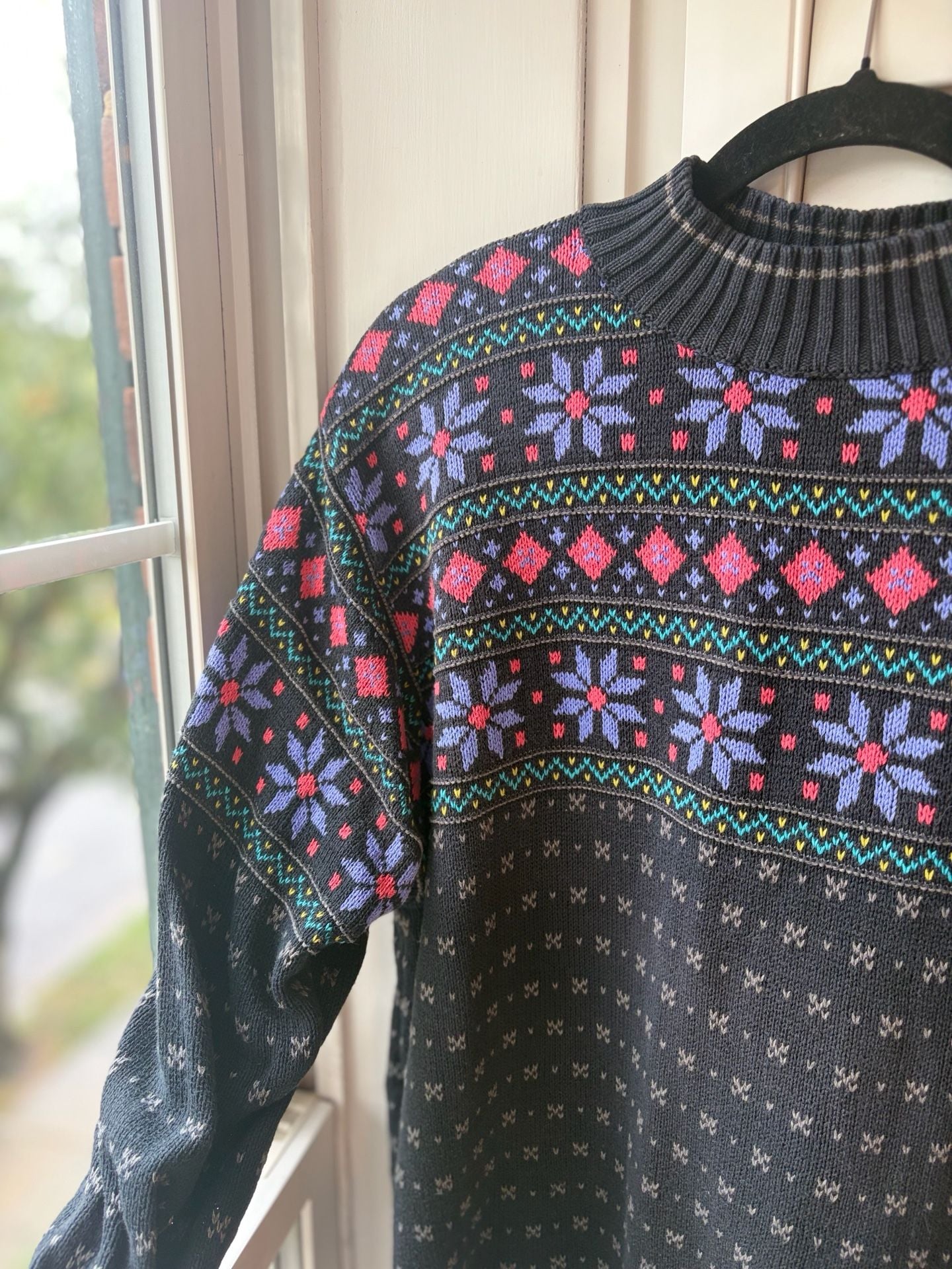 VTG Fair Isle Knit Sweater Granola Girl Fisherman’s Daughter Cottagecore 2
