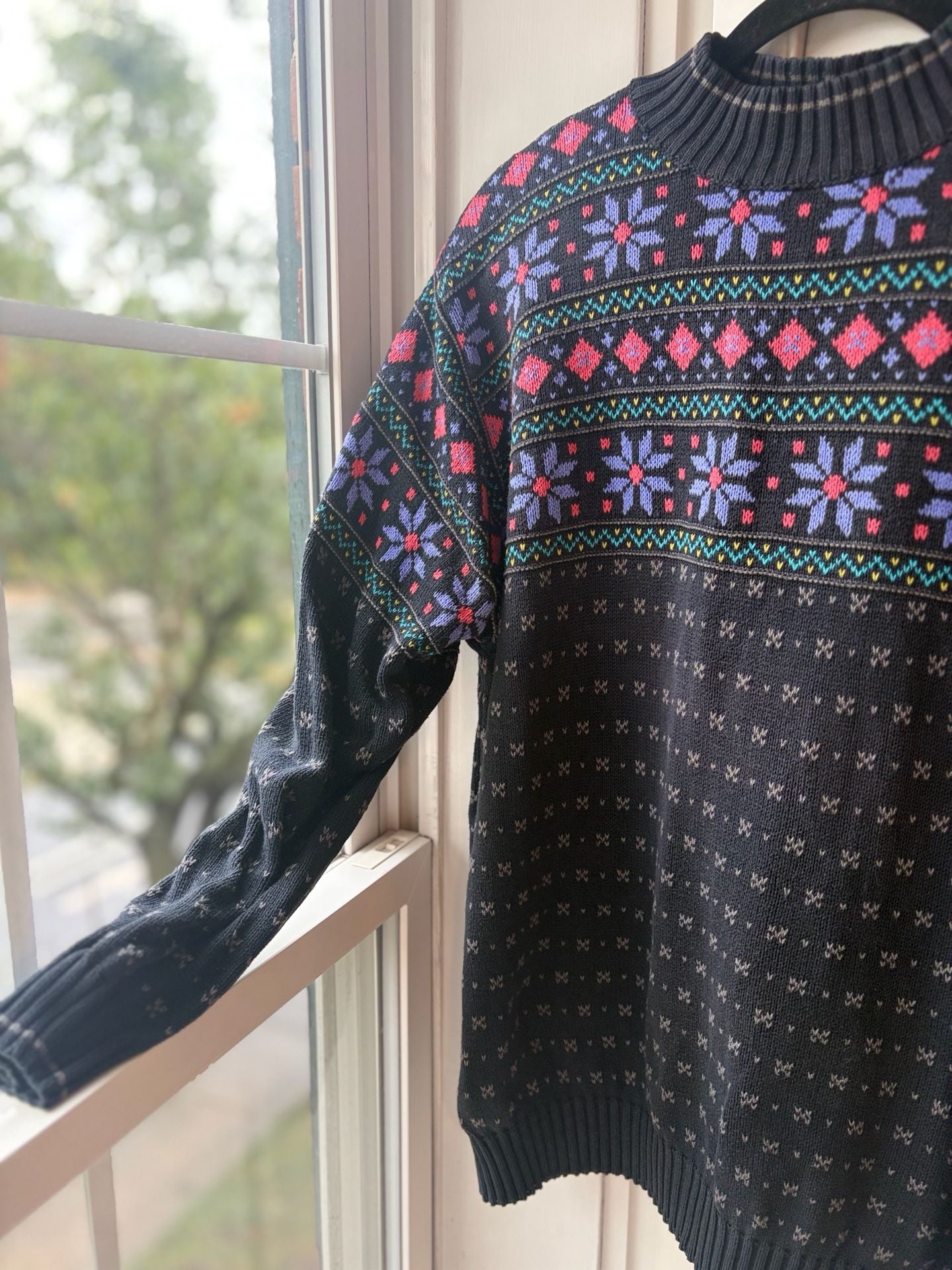 VTG Fair Isle Knit Sweater Granola Girl Fisherman’s Daughter Cottagecore 5