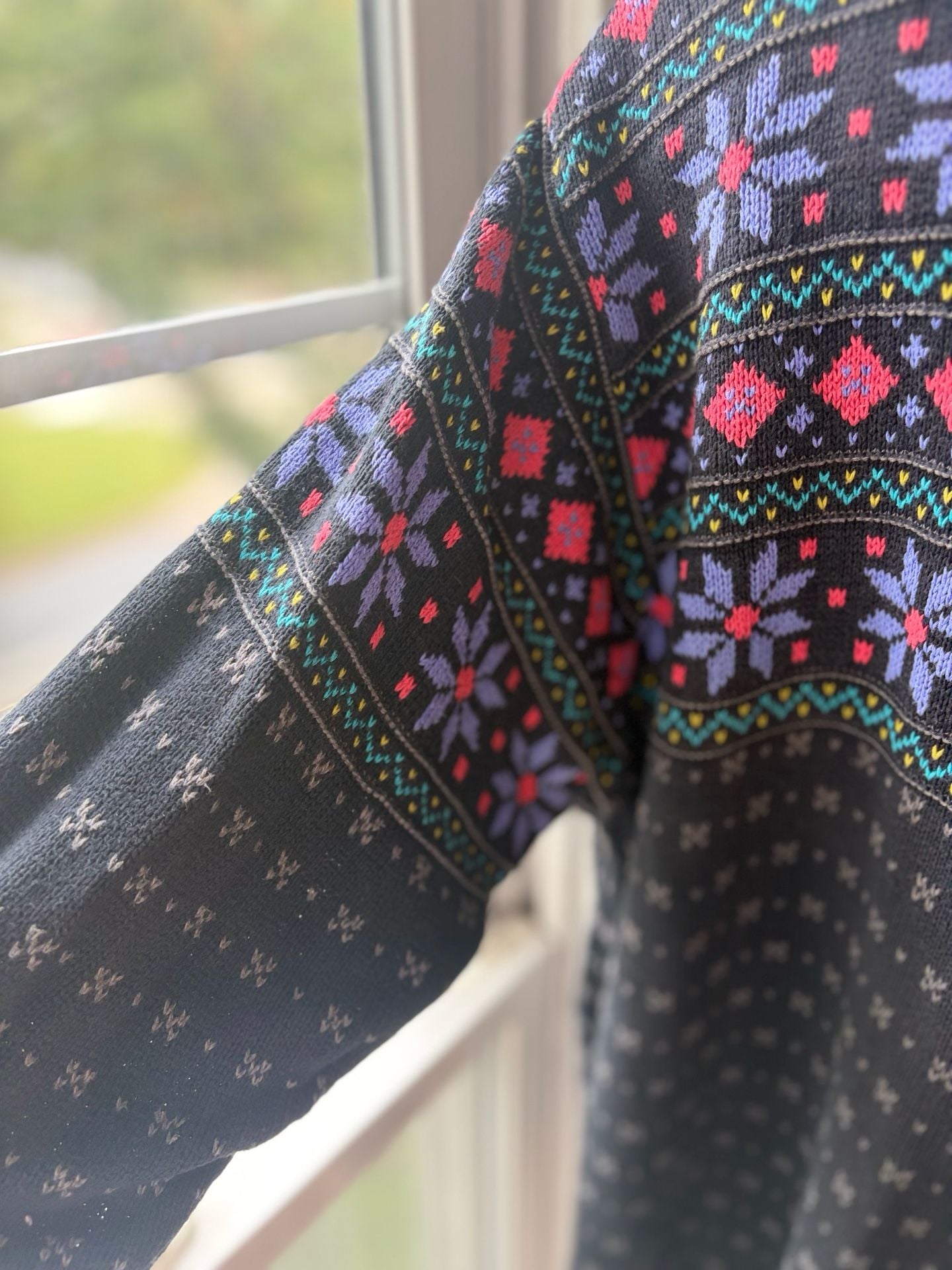 VTG Fair Isle Knit Sweater Granola Girl Fisherman’s Daughter Cottagecore 6