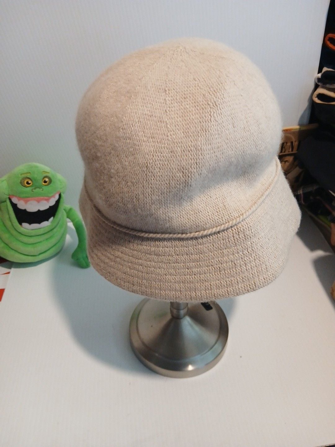 Banana Republic Knit Bucket Hat Size S/M Beige Wool Blend 3