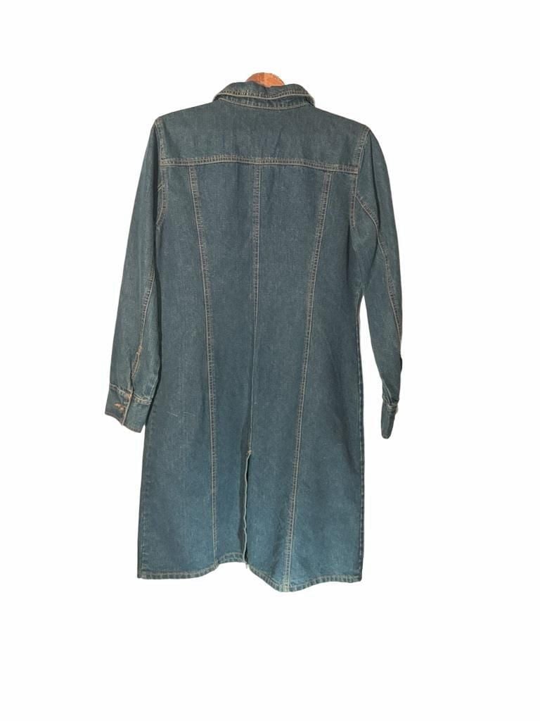Faded Glory  denim jacket-style dress or a shacket dress 8
